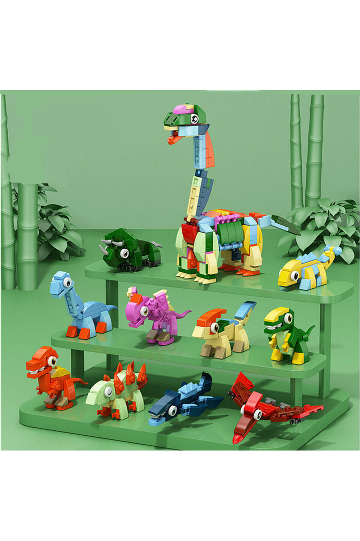 KentOyuncaK Dinozor Dünyası 10in1 Yapı Bloğu Hediye Oyun Seti fotoğrafı 7 (önizleme)