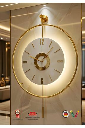 MetaQuartz Aksesuar Metal - İskandinav Kadran Gold (BÜYÜK BOY 50X75CM) ( 3ade...