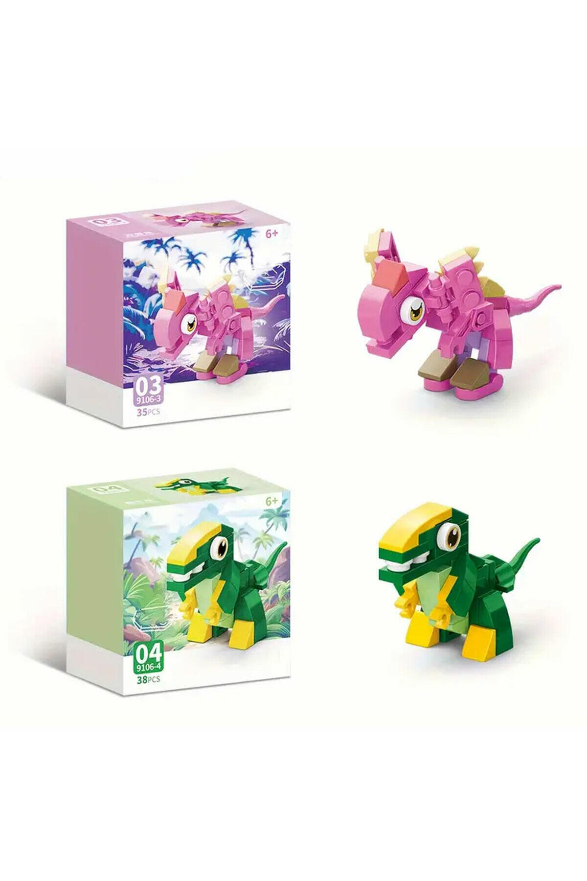 KentOyuncaK Dinozor Dünyası 10in1 Yapı Bloğu Hediye Oyun Seti fotoğrafı 5 (önizleme)