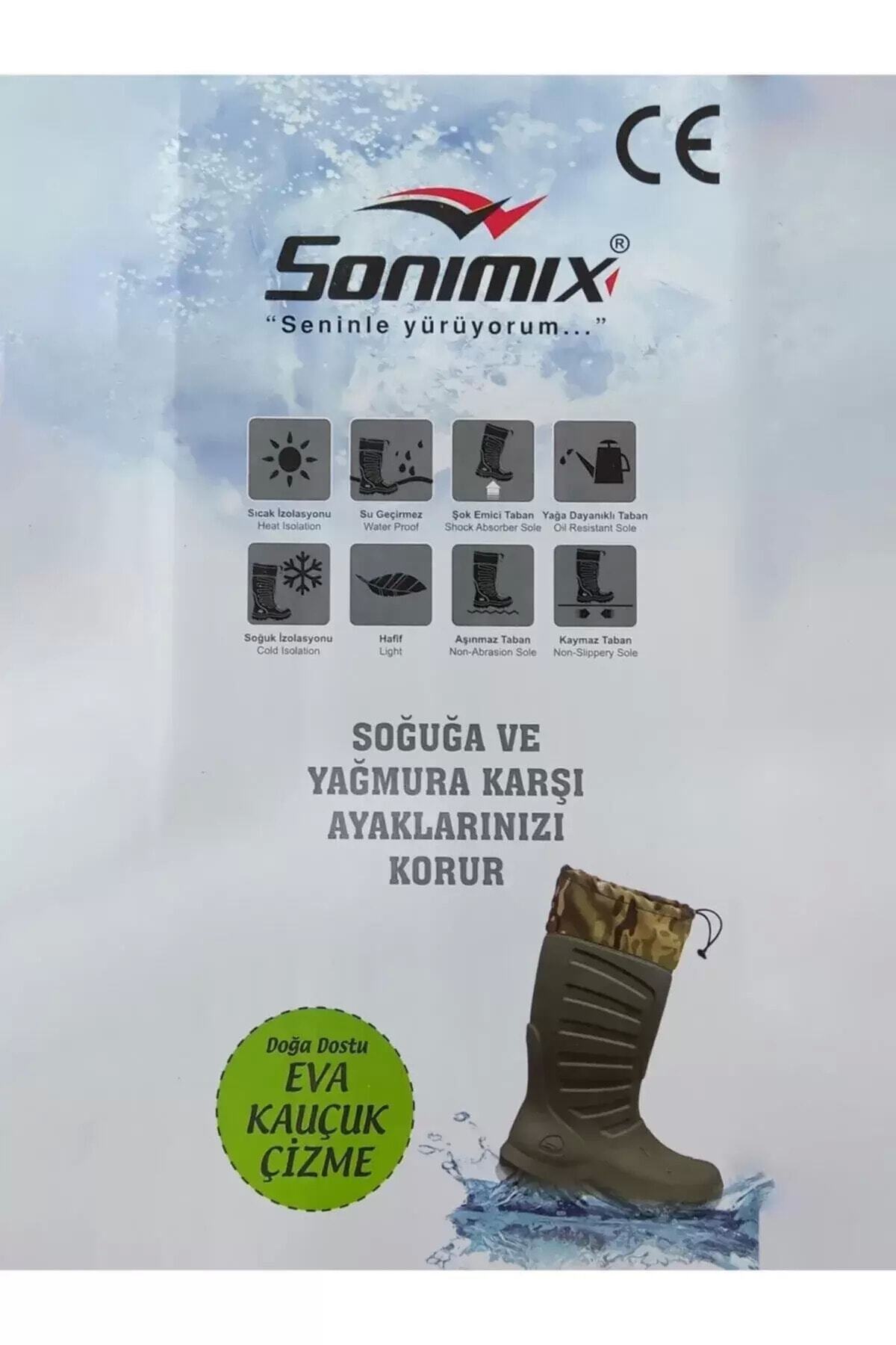 SONİMİX ÇİZME  Sonimix Erkek Eva Avcı Çizmesi 2024 Üretimi Yeni Ürün - Görsel 3