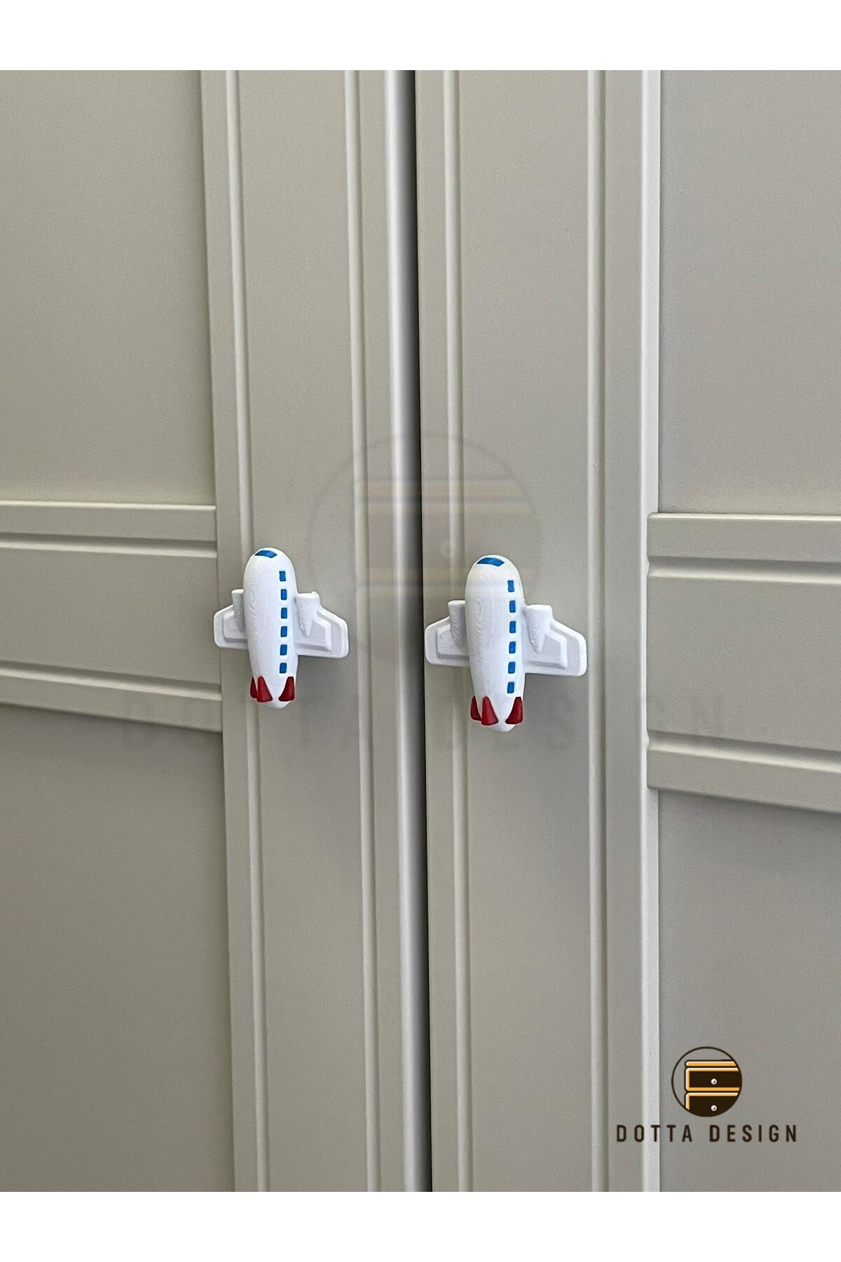 Dotta Design Çocuk Odası Kulpları - Uçak Kulp (Tekli) fotoğrafı 2 (önizleme)