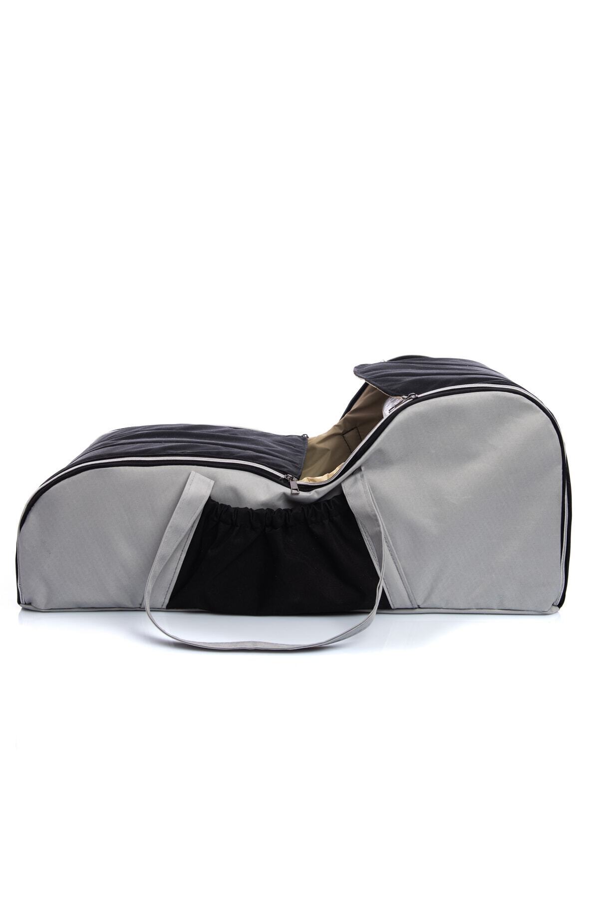 USF Unisex Portbebe Ana Kucağı Puset Bebek Taşıma Için Siyah Gri Puset fotoğrafı 6 (önizleme)