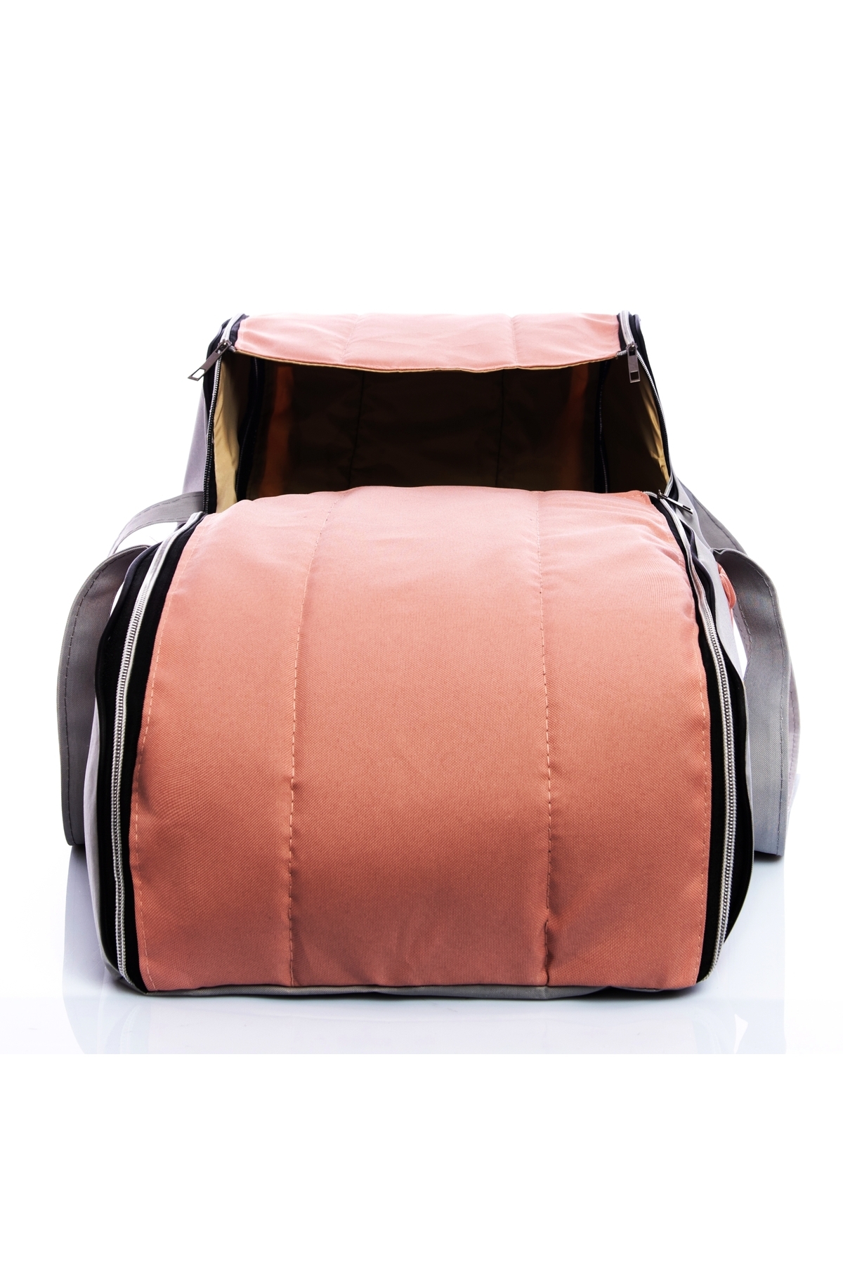 USF Ana Kucağı Portbebe Gri Pembe Bebek Puset Bebek taşıma çantası fotoğrafı 3 (önizleme)