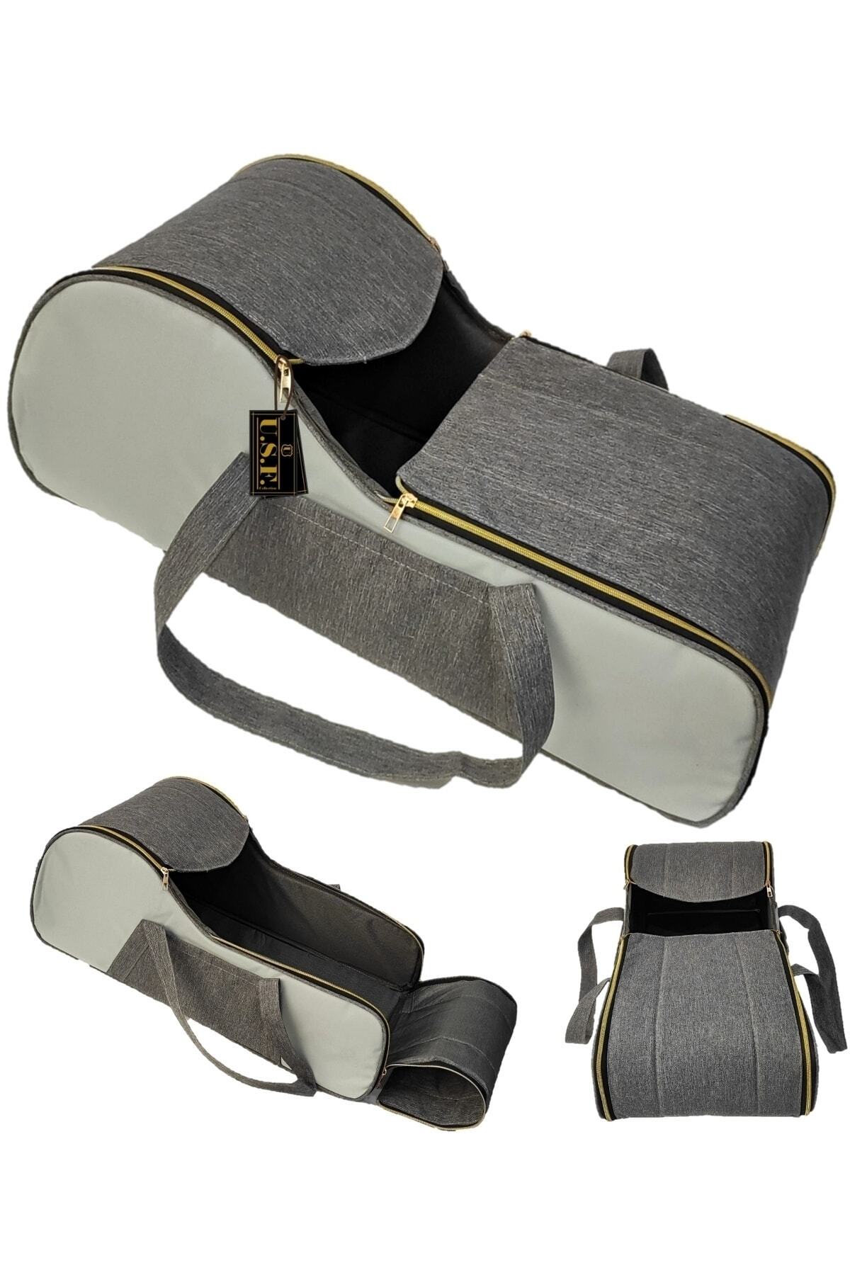 USF Puset Ana Kucağı Bebek Taşıma Çantası Portbebe Sıvı Ve Rüzgar Geçirmez Açık Gri fotoğrafı 3 (önizleme)