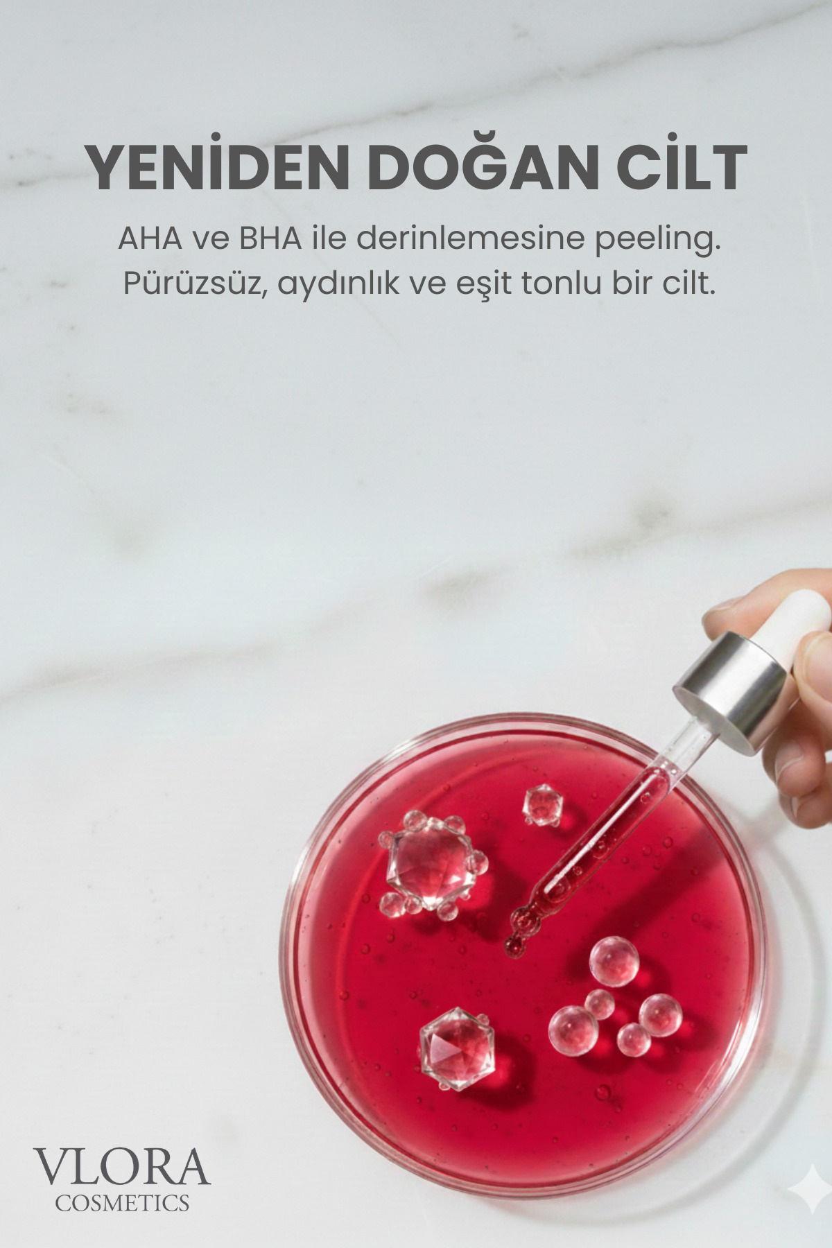 AHA BHA Peeling Serum | %10 AHA %2 BHA | Kırmızı Peeling | Cilt Tonu Eşitleyici & Arındırıcı 30 ml — 20011002 — تصویر 3 از 5