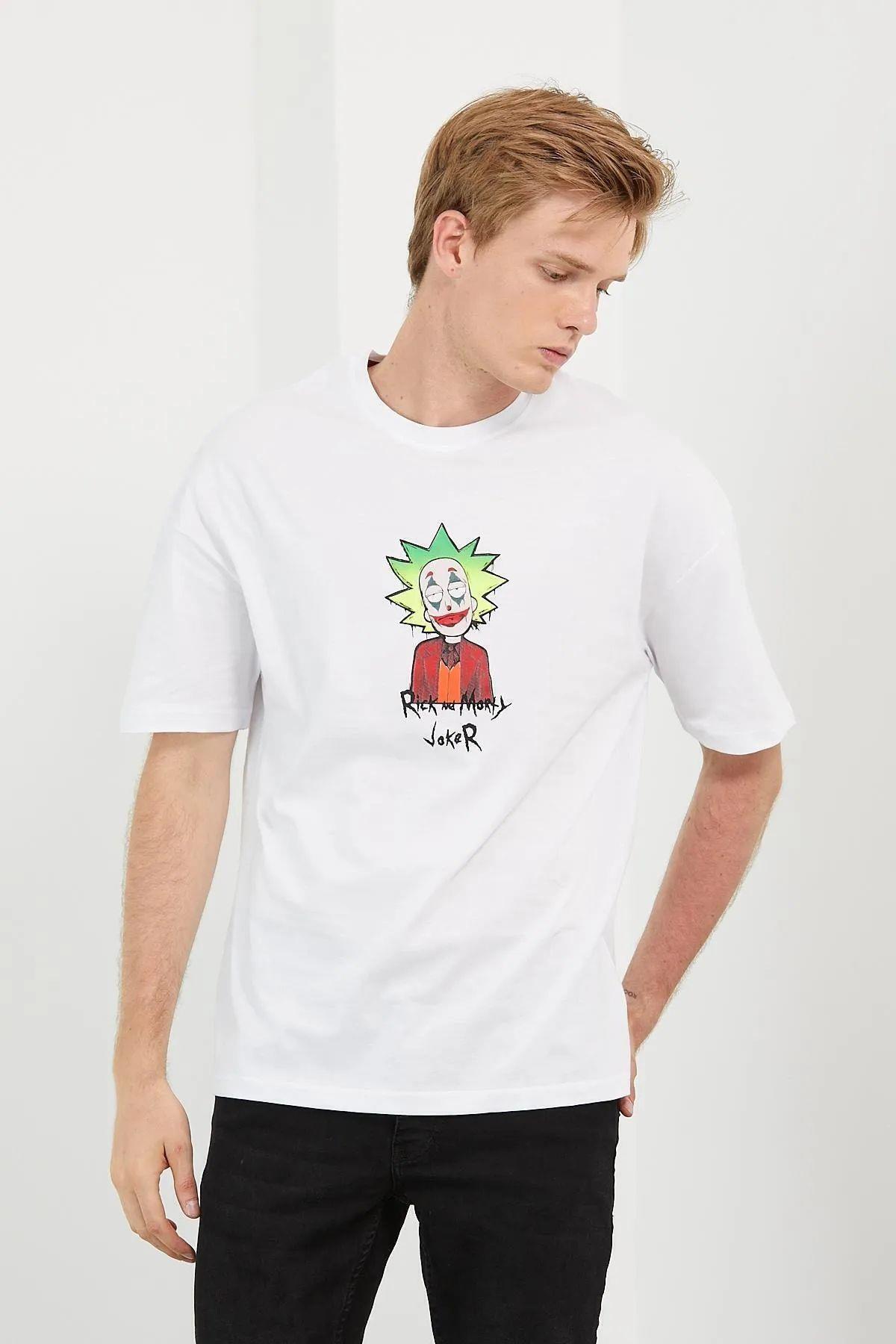 figo  Erkek Baskılı Oversize T-shirt