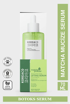 KOREACO Matcha Mucize Lifting Cilt Serumu | Cilt Bariyeri Onarıcı Kırışıklık ...