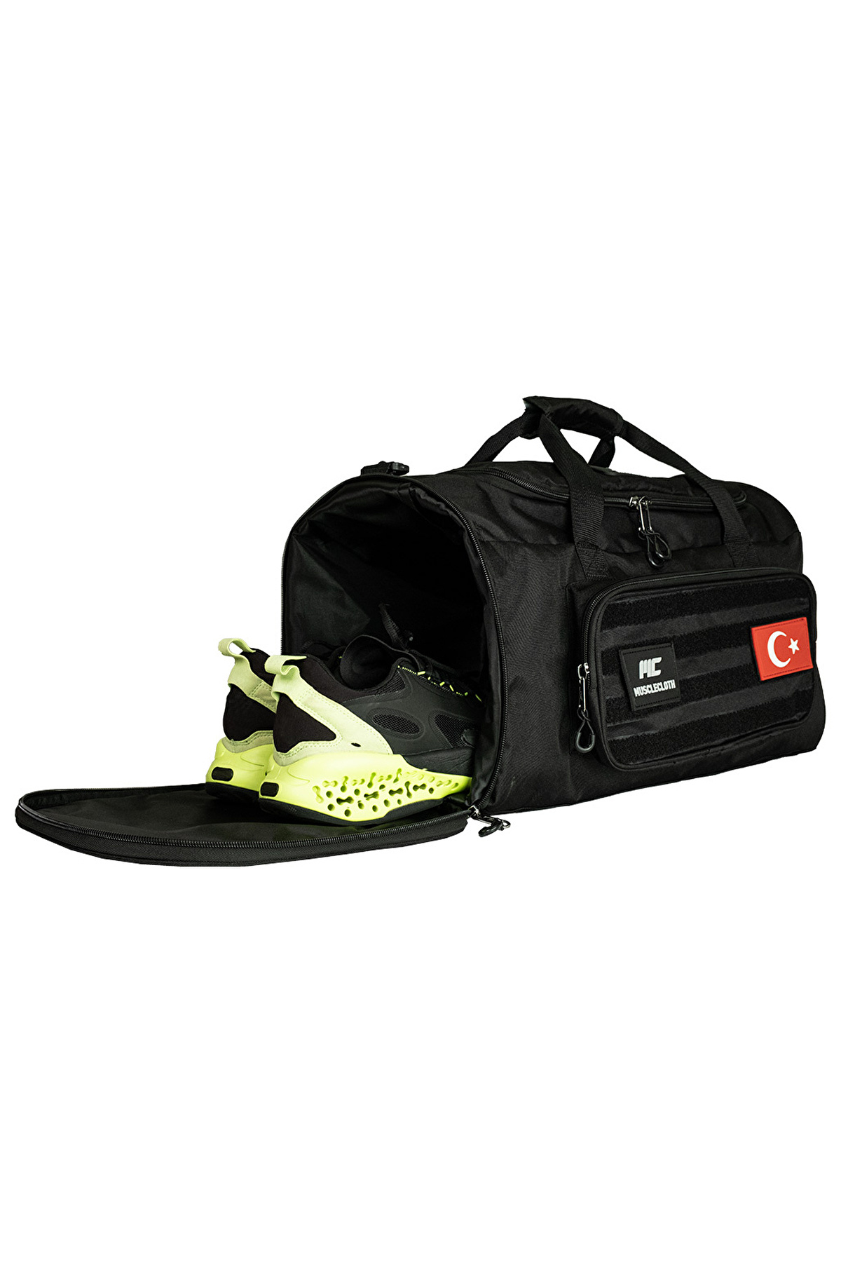 MUSCLECLOTH  Tactical Duffel Bag Silindir Çanta Siyah - Görsel 4