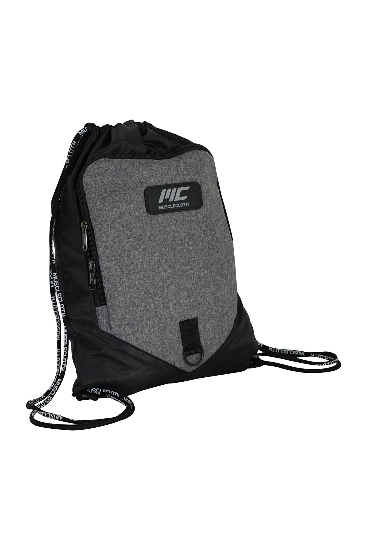 MUSCLECLOTH  Sackpack Spor Çanta Siyah Gri