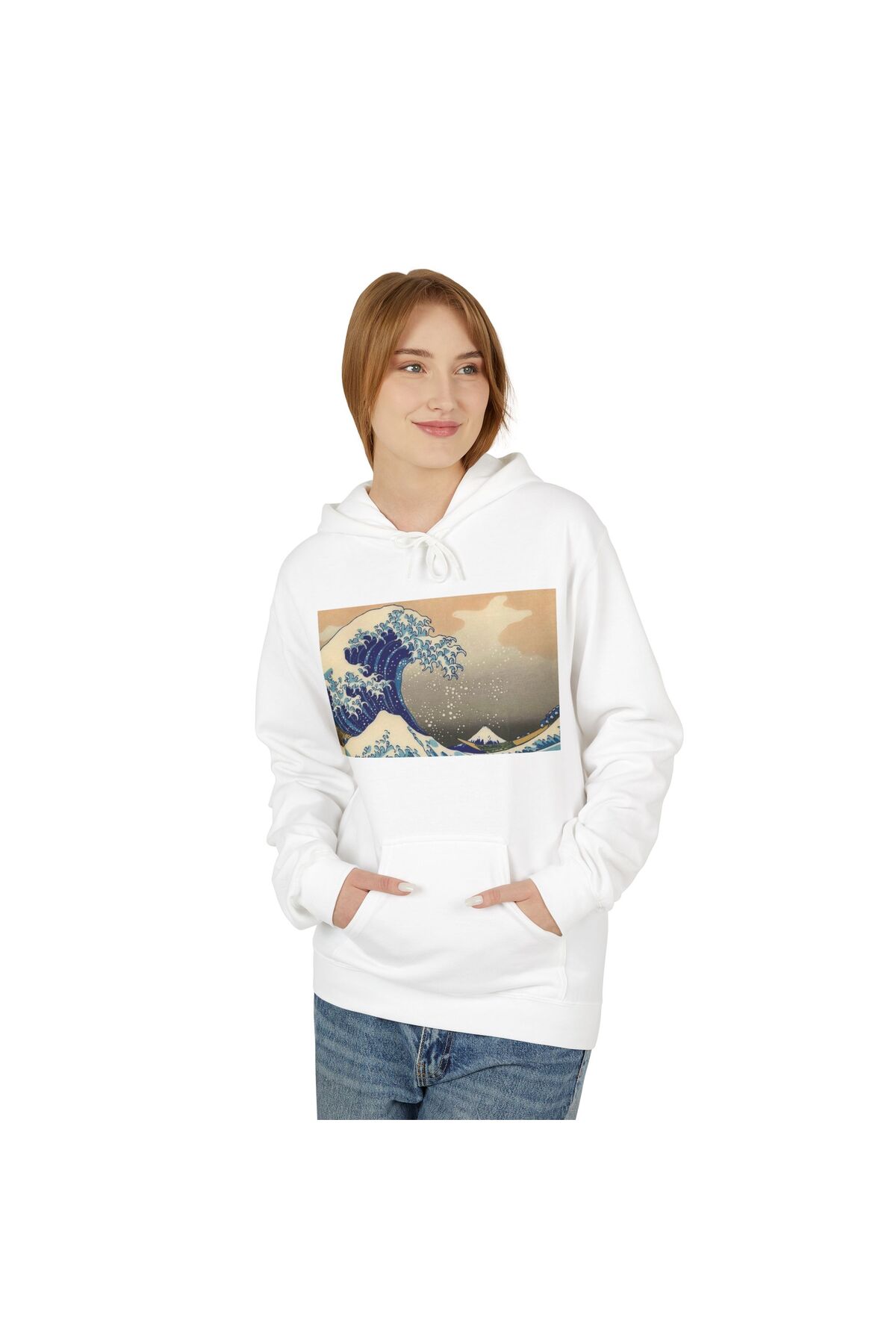 FALAVİ  Hokusai The Great Wave of Kanagawa Büyük Dalga Okyanus Sweatshirt - Görsel 4