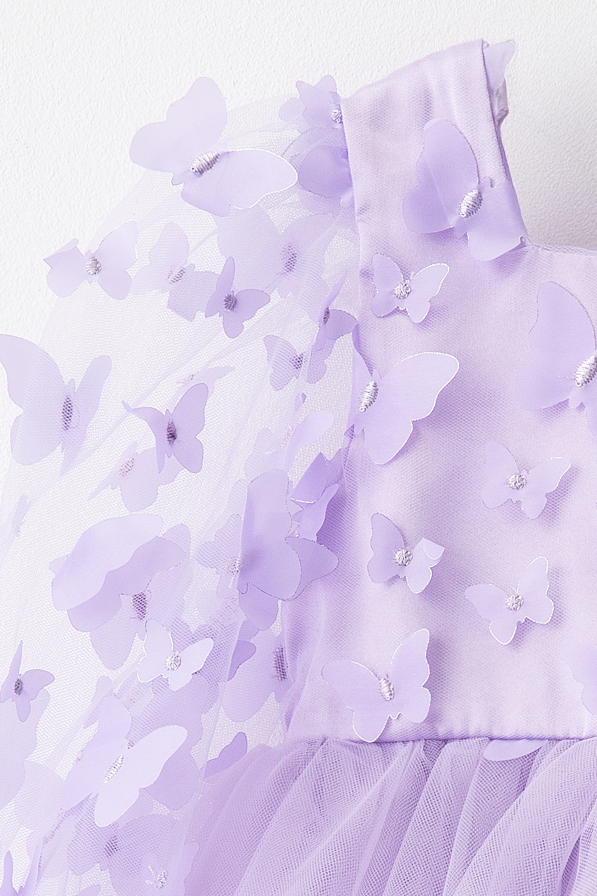 Banamio Lorelai 3D Kelebek Detaylı Tüllü Tütülü Elbise fotoğrafı 2 (önizleme)