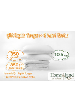 home&lands Çift Kişilik Yorgan+2 Adet Yastık Seti