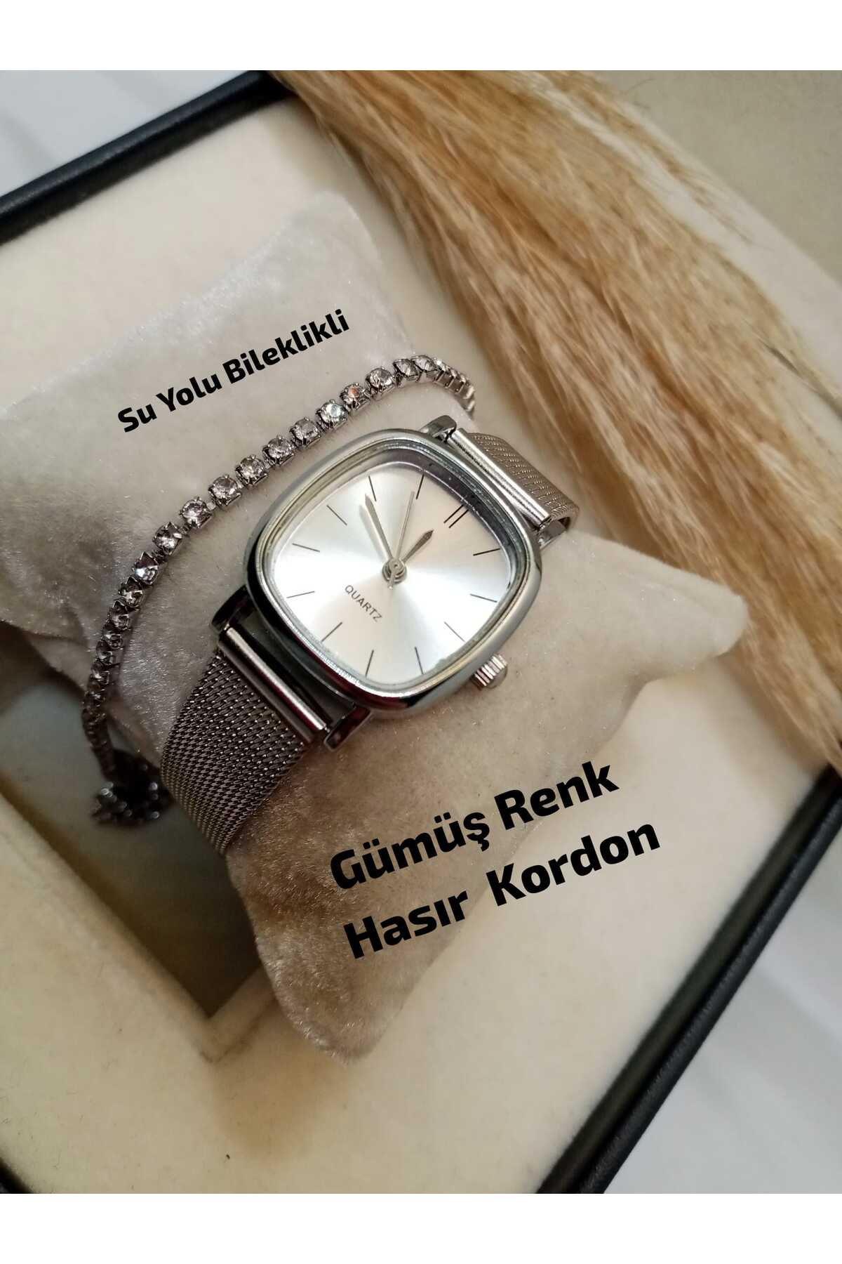 Trendy Design - Silver Color Mesh Strap- Silver Color Case- Women Wrist Watch
