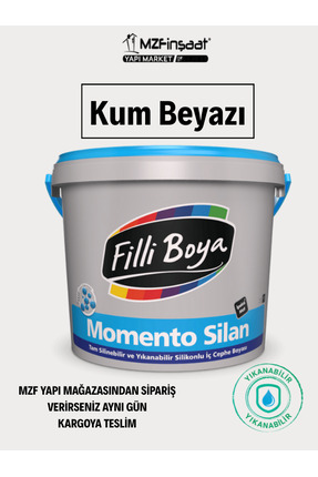 Filli Boya Momento Silan Silikonlu Iç Cephe Boyası 15 Lt Kumbeyazı