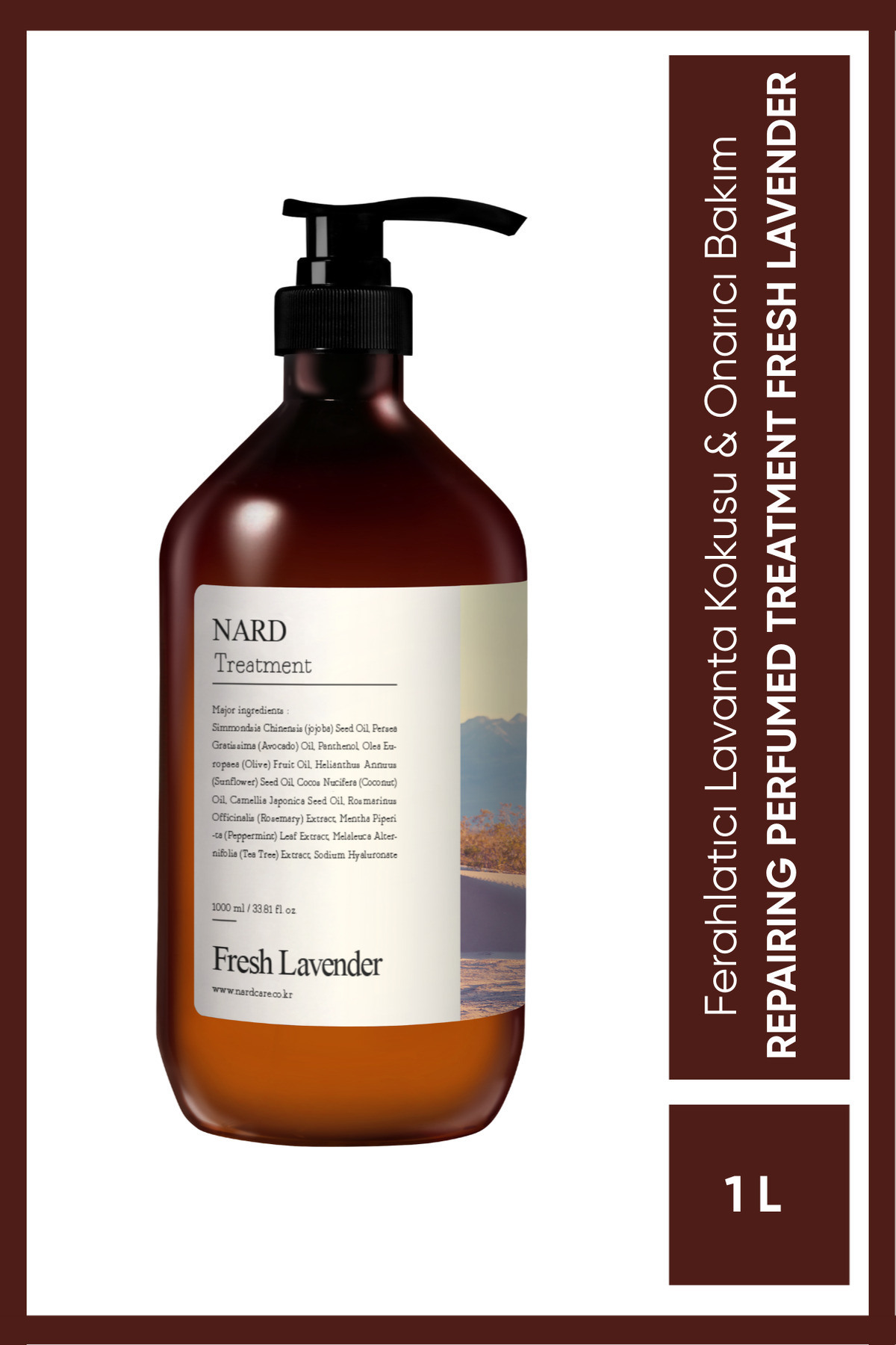 Nard Repairing Perfumed Treatment Lavender - Lavanta Özlü Onarmaya Yardımcı Saç Bakım Kremi 1L — NRD1LTRTFLAVREPR