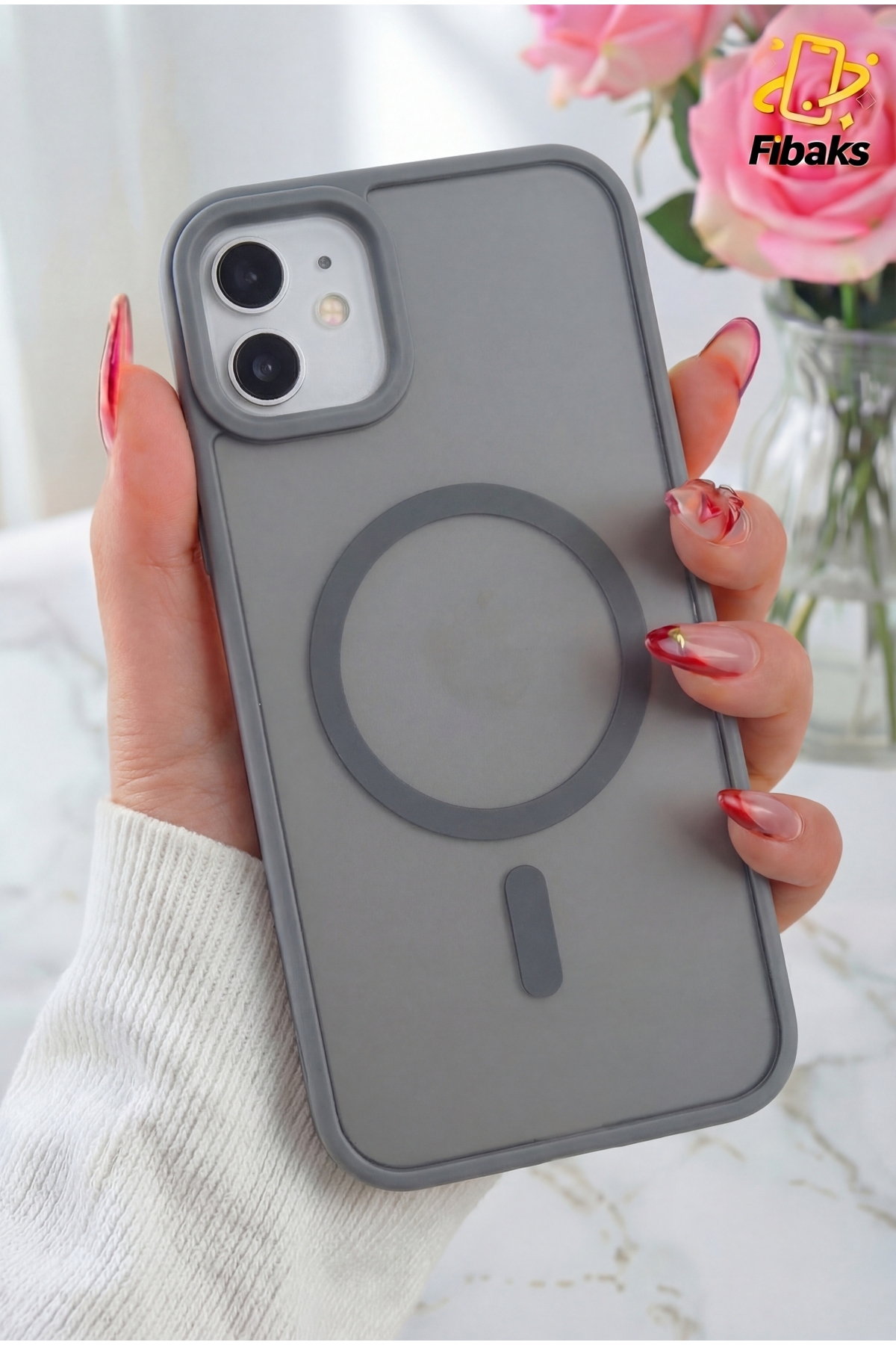 iPhone 11 Case Camera Protruding Soft Matte Cover with Sensitive Keys with Magsafe Charging Support