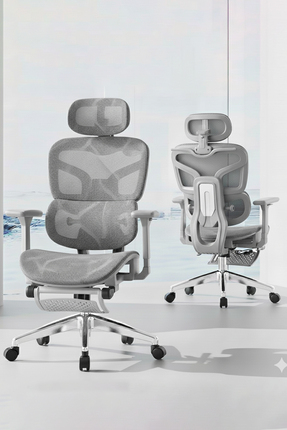 ErgoMekan X200 Pro Fileli Ofis ve Çalışma Sandalyesi Ayak Uzatmalı Gri