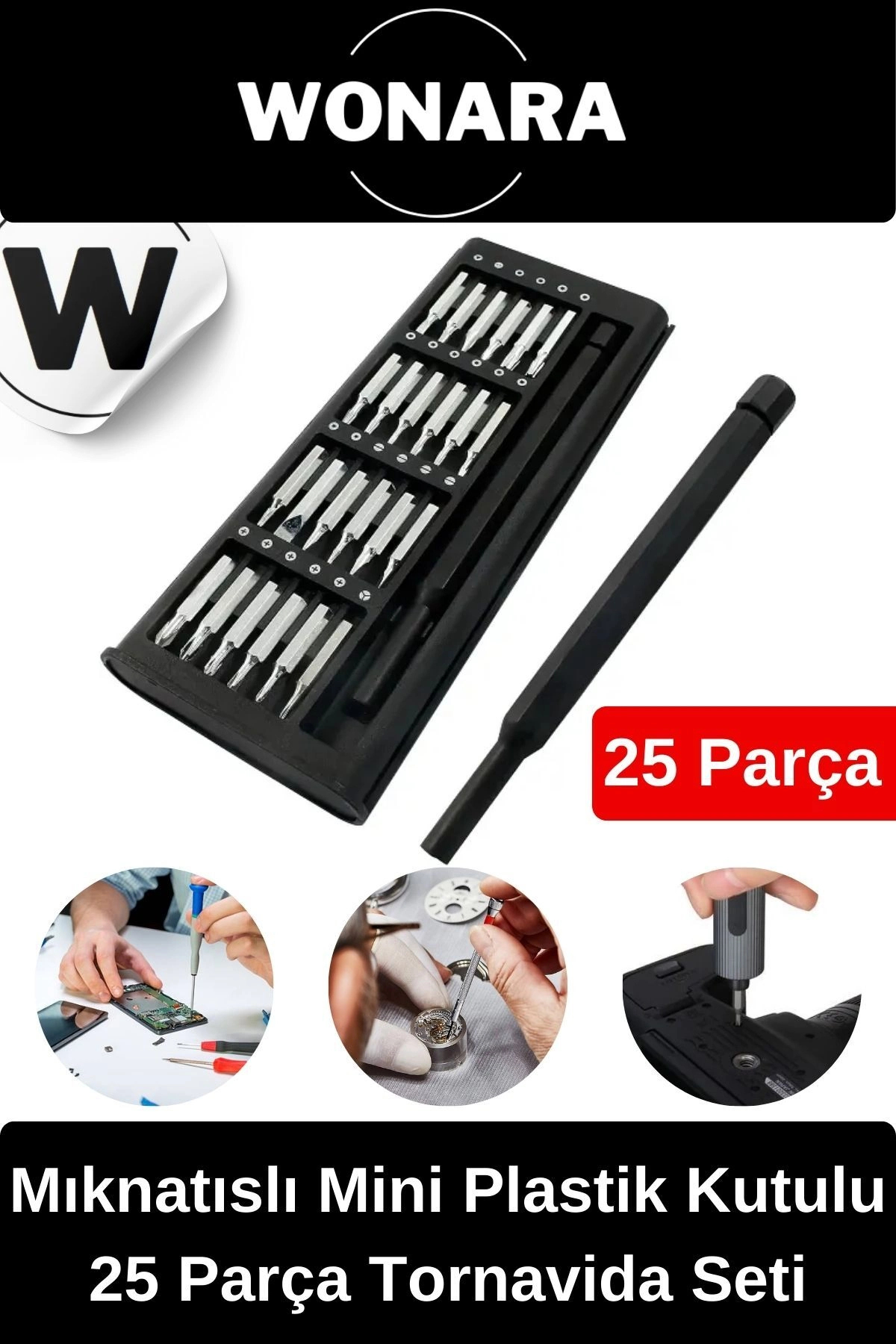 Wonara Özel Üretim Laptop Gözlük Saat Telefon Tamir Mıknatıslı