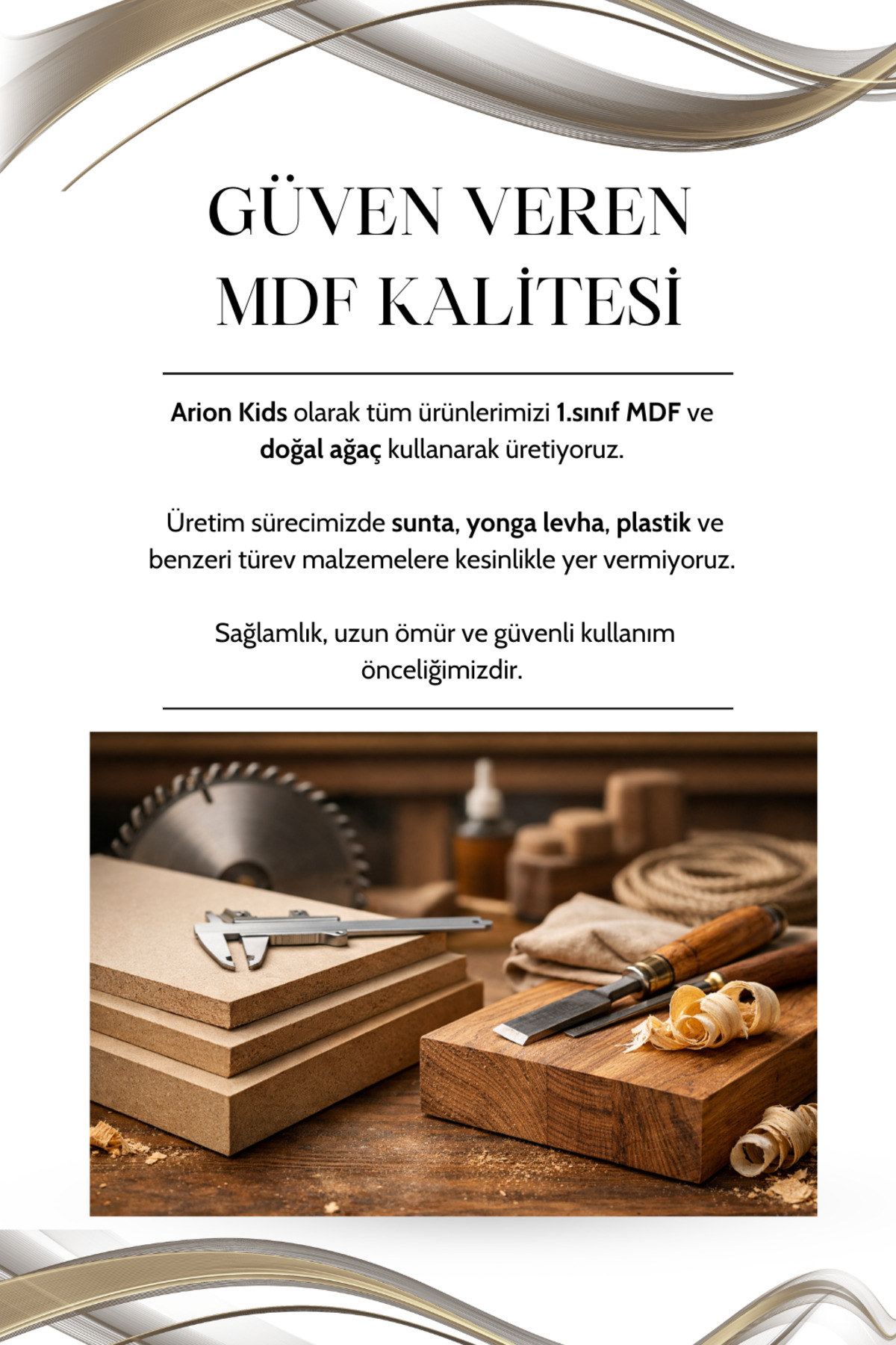 arionkids Alin Wood Dolap 4 Kapaklı-Çekmeceli | %100 MDF | REHAU Kapaklı | Çekmeceli | Ağaç Ayaklı fotoğrafı 4 (önizleme)