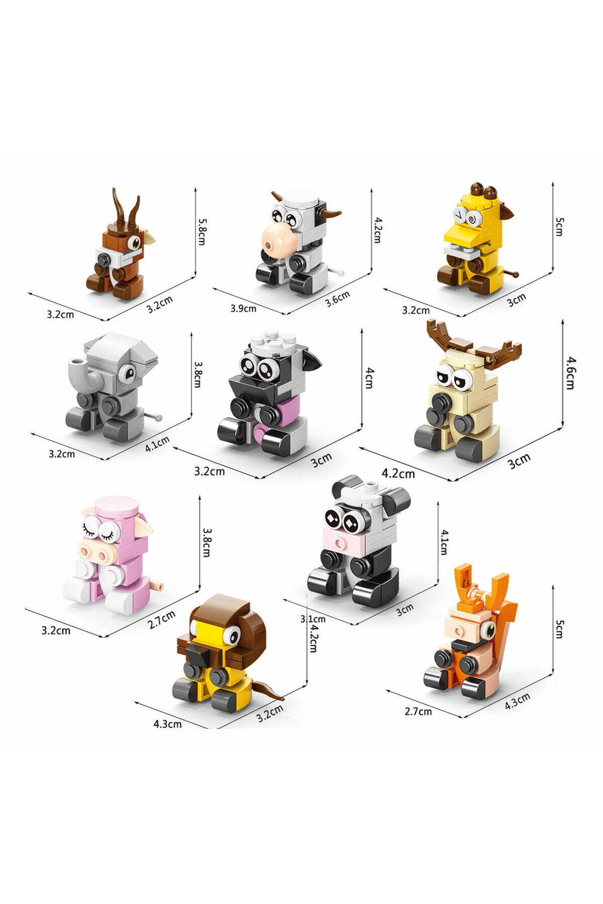 KentOyuncaK Hayvanlar Dünyası 10in1 Yapı Oyuncakları Seti 357 Parça (Birleştirilip Koala Yaratılabilir) fotoğrafı 3 (önizleme)