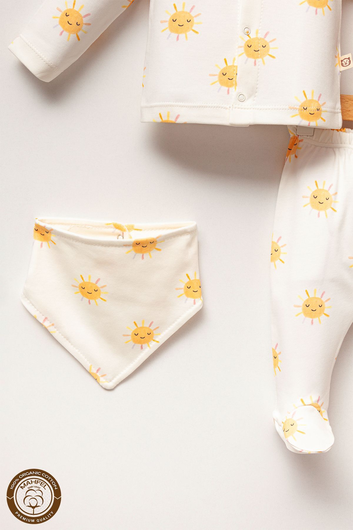 MAHFEL 5li Yenidoğan Bebek Hastane Çıkış Seti Güneş fotoğrafı 3 (önizleme)