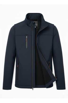 H&A İSTANBUL Erkek kışlık dik yaka mont Su Ve Rüzgar Geçirmez içi polar Softs...