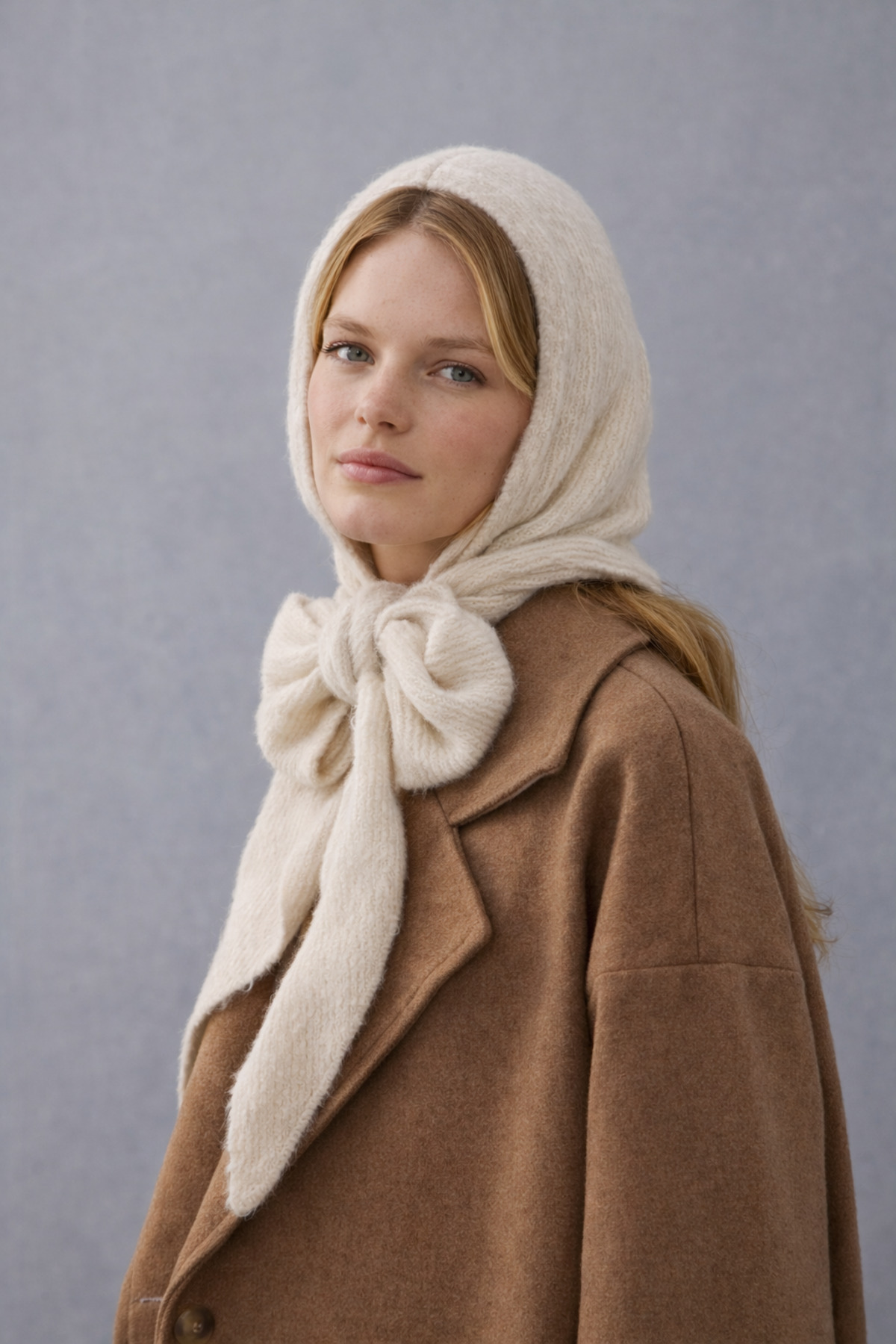 Wega Moda  Kadın Yumoş Atkılı Balaclava – Kışlık Bere ve Boyunluk Detaylı Şapka | %100 Yün - Balaclava