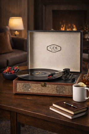 GDL Retro Çanta Pikap Bluetooth Dahili Hoparlörlü Metal İğneli T417B VIP