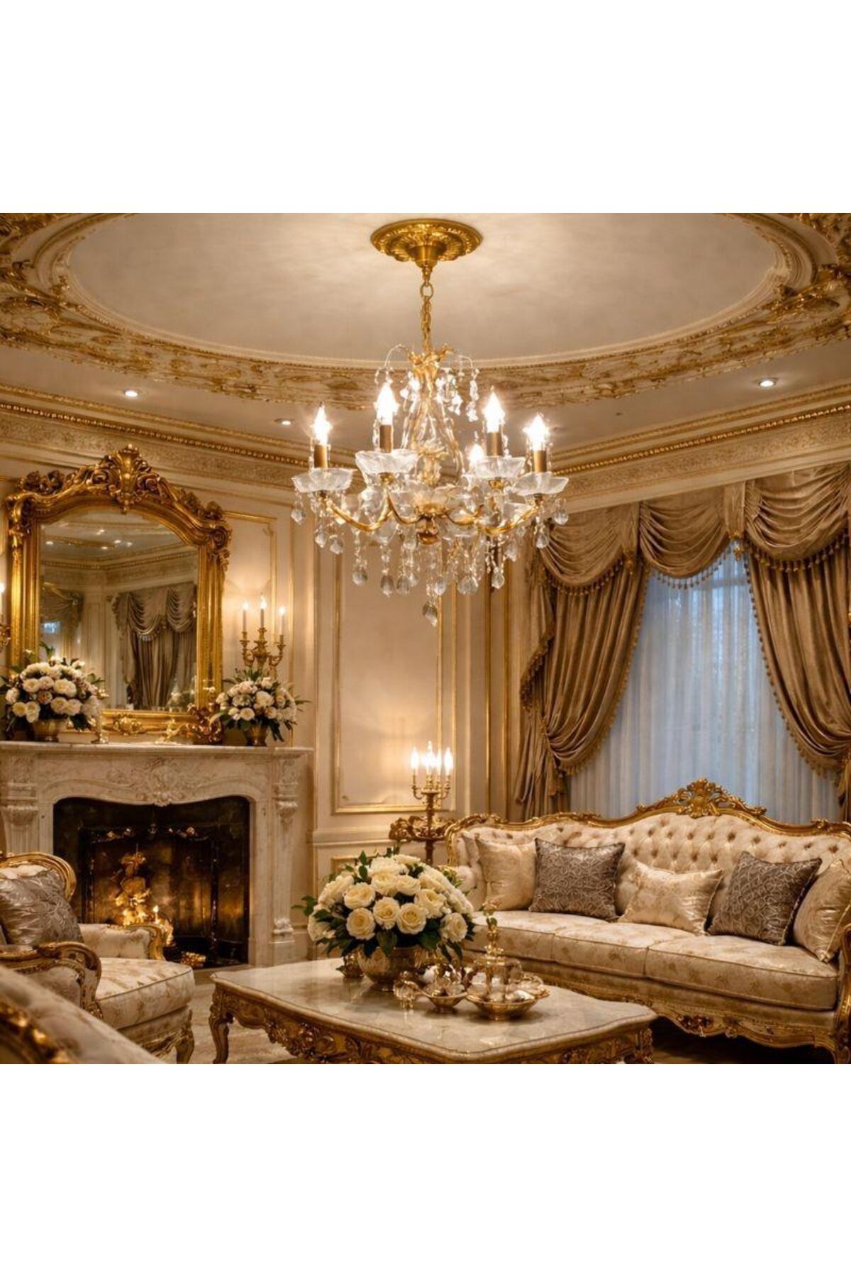 نجف مودرن تصميم كلاسيكي شمعدان مع كرستالات متلألئ...