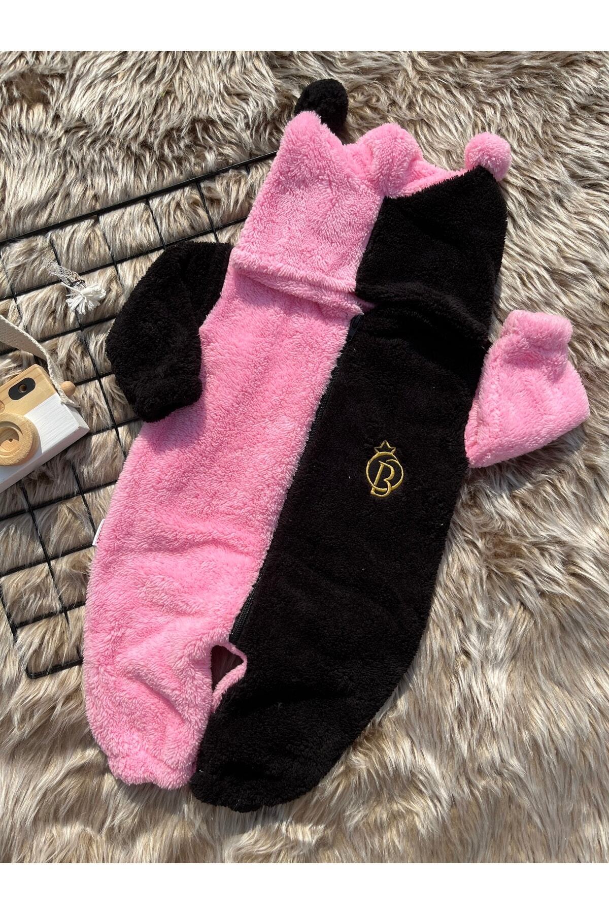 Minizade Welsoft Peluş Fermuarlı Kışlık Ponponlu Palyaço Kız Bebek Uyku Tulumu fotoğrafı 6 (önizleme)