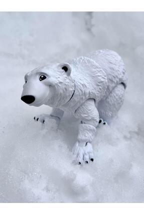 pynarix Kutup Ayısı Figür Oyuncak – Buzulların Beyaz Muhafızı!🐻❄️3D Hareketl...