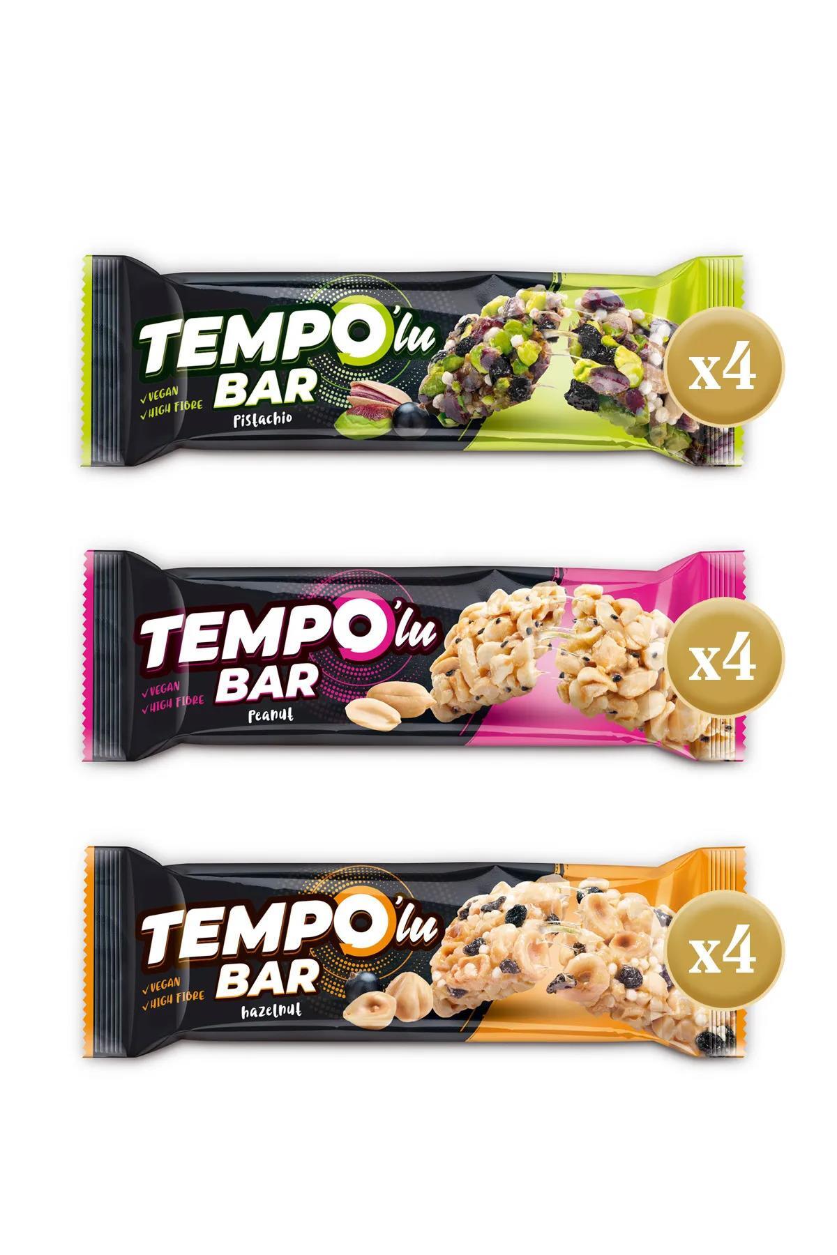 Tempo Şekerleme Tempolu Bar Karma Kutu x 12 Adet (3 Çeşit