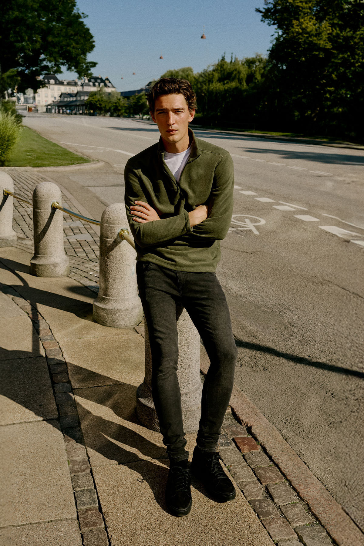 AC&Co / Altınyıldız Classics  Erkek Antrasit Diz İzi Yapmayan Pamuklu Esnek Denim Jean Kot Pantolon Ekstra Slim Fit Dar Kesim Rıss