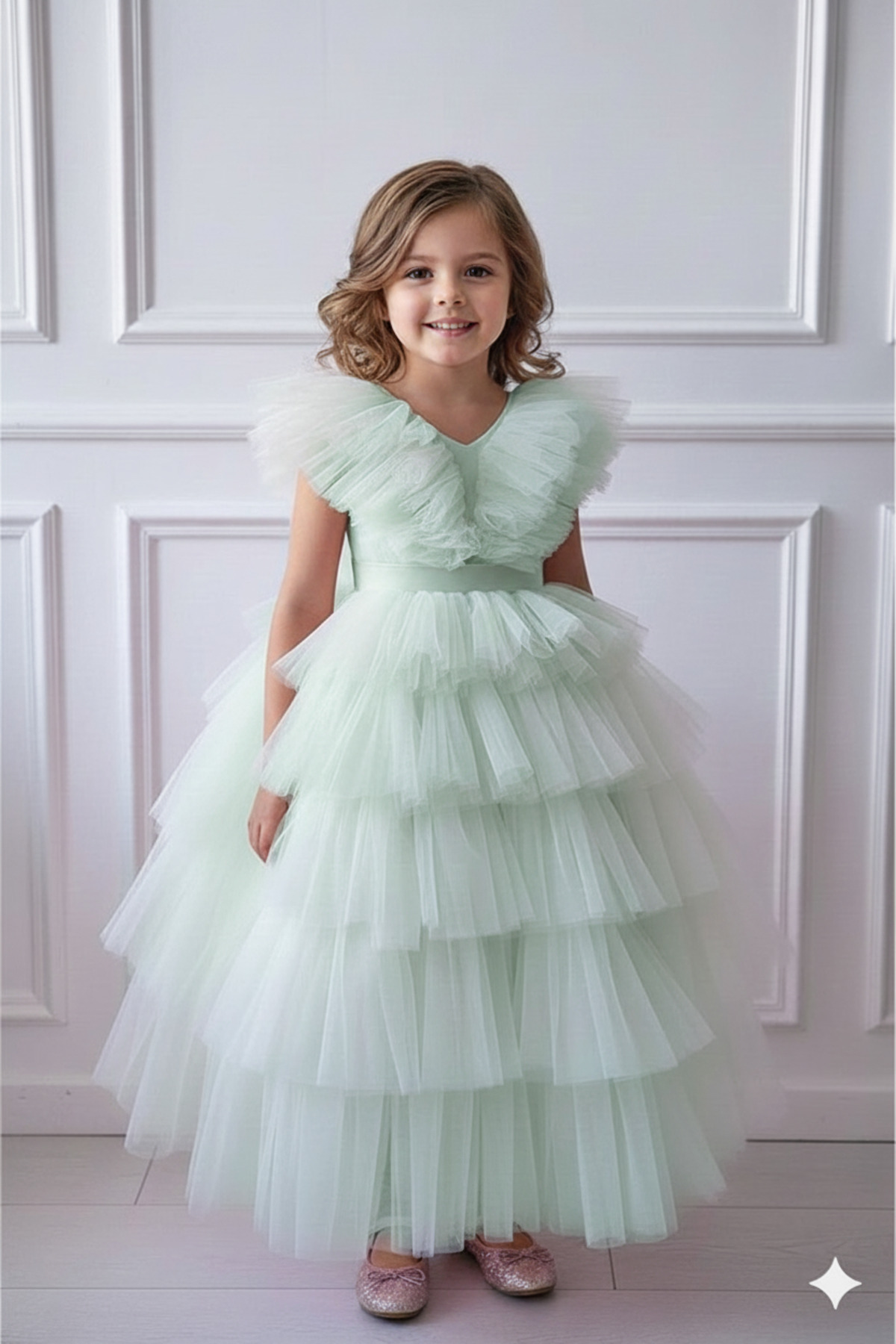 Asel Kids KIZ ÇOCUK TASARIM PARTİ TÜL ELBİSE