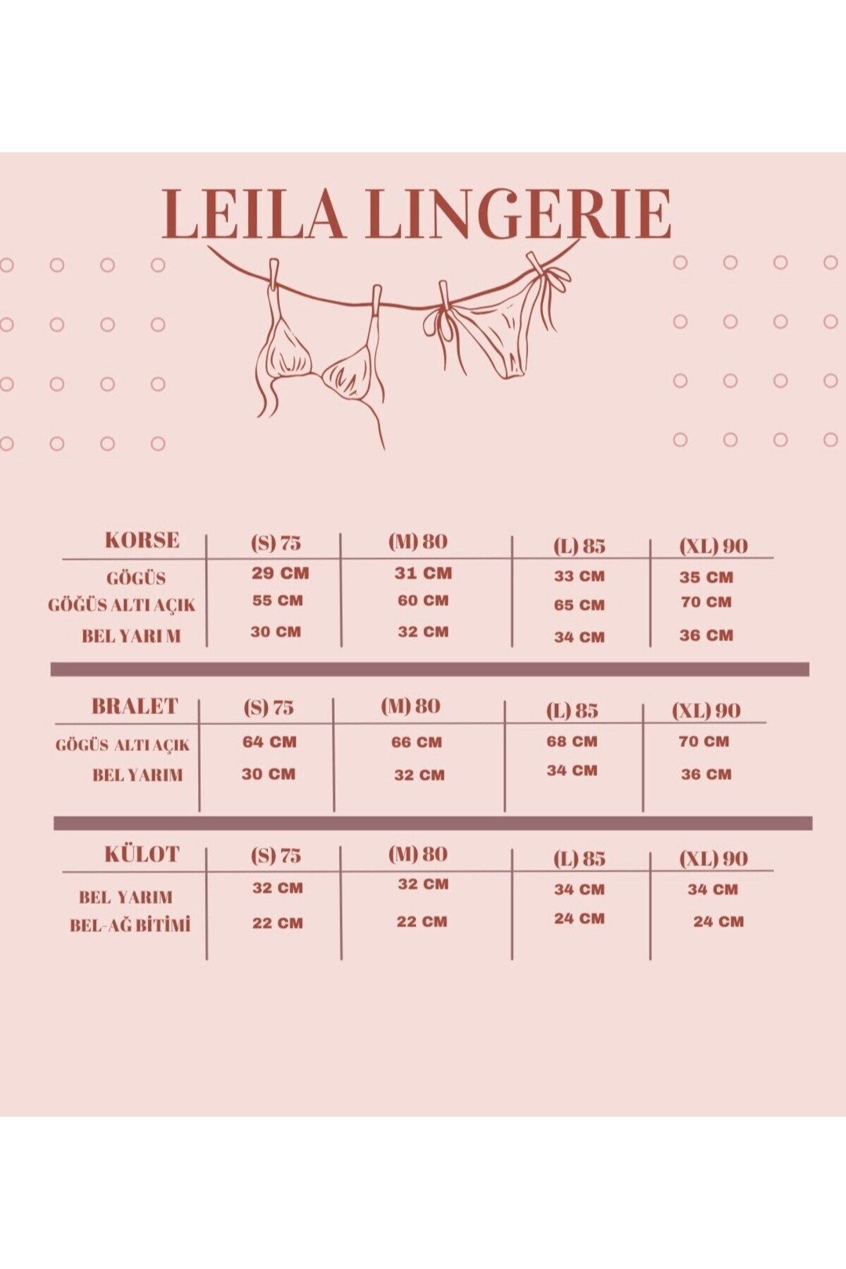 LEILA LINGERIE  Dantel Fiyonk Detay Etek Bralet 3Lü Set - Görsel 7