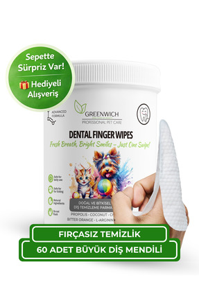 Greenwich Zero Point of Beauty Diş Büyük Boy Mendil 60 Adet | Tartar Ağız Kok...