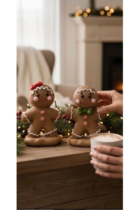 NurMood Art Decoration Gülümseyen Kurabiye Çocuklar – El Yapımı Dekoratif Obj...