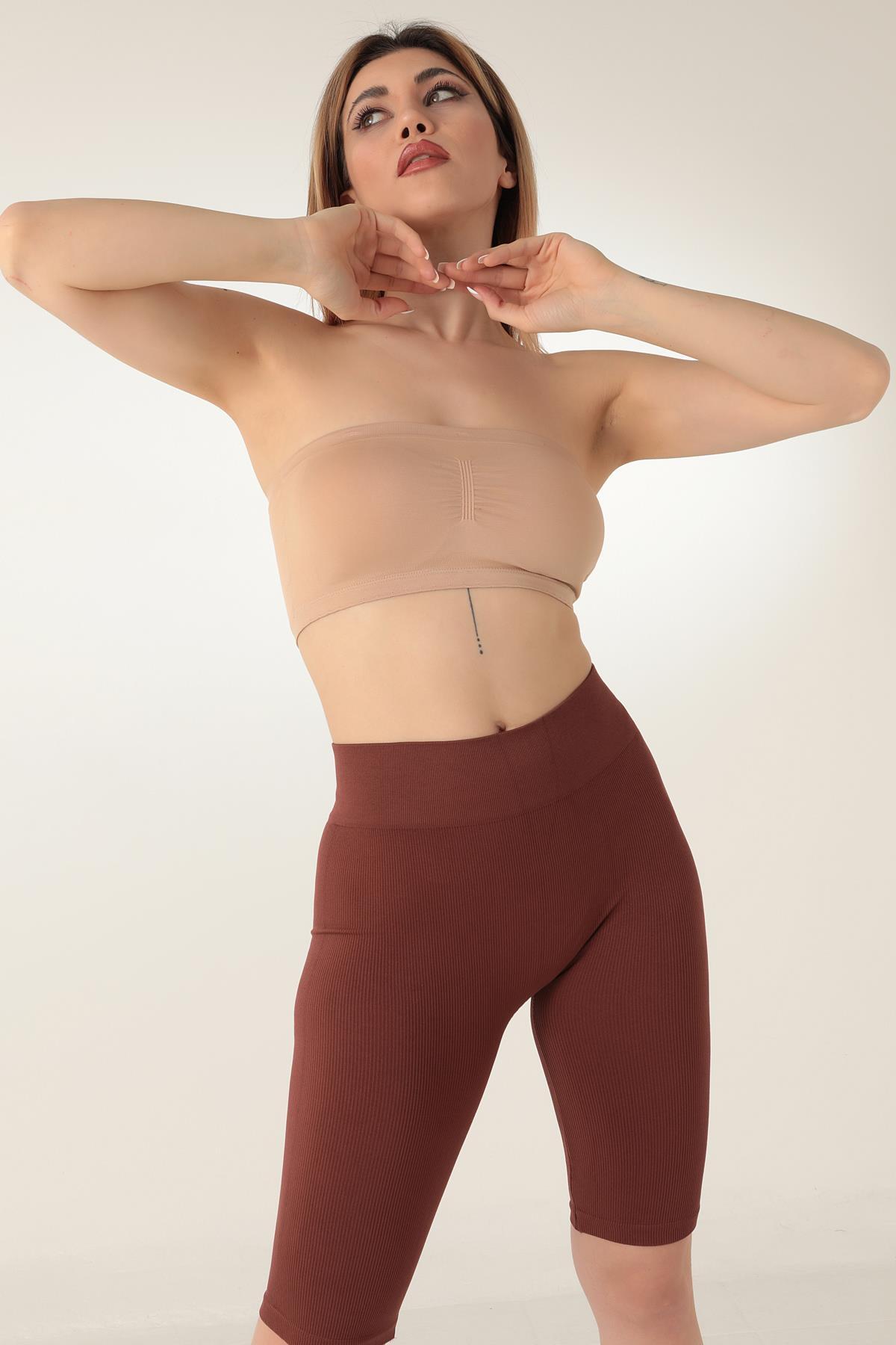 Doremi Seamless Straplez Askısız Pedli Büstiyer görsel 2