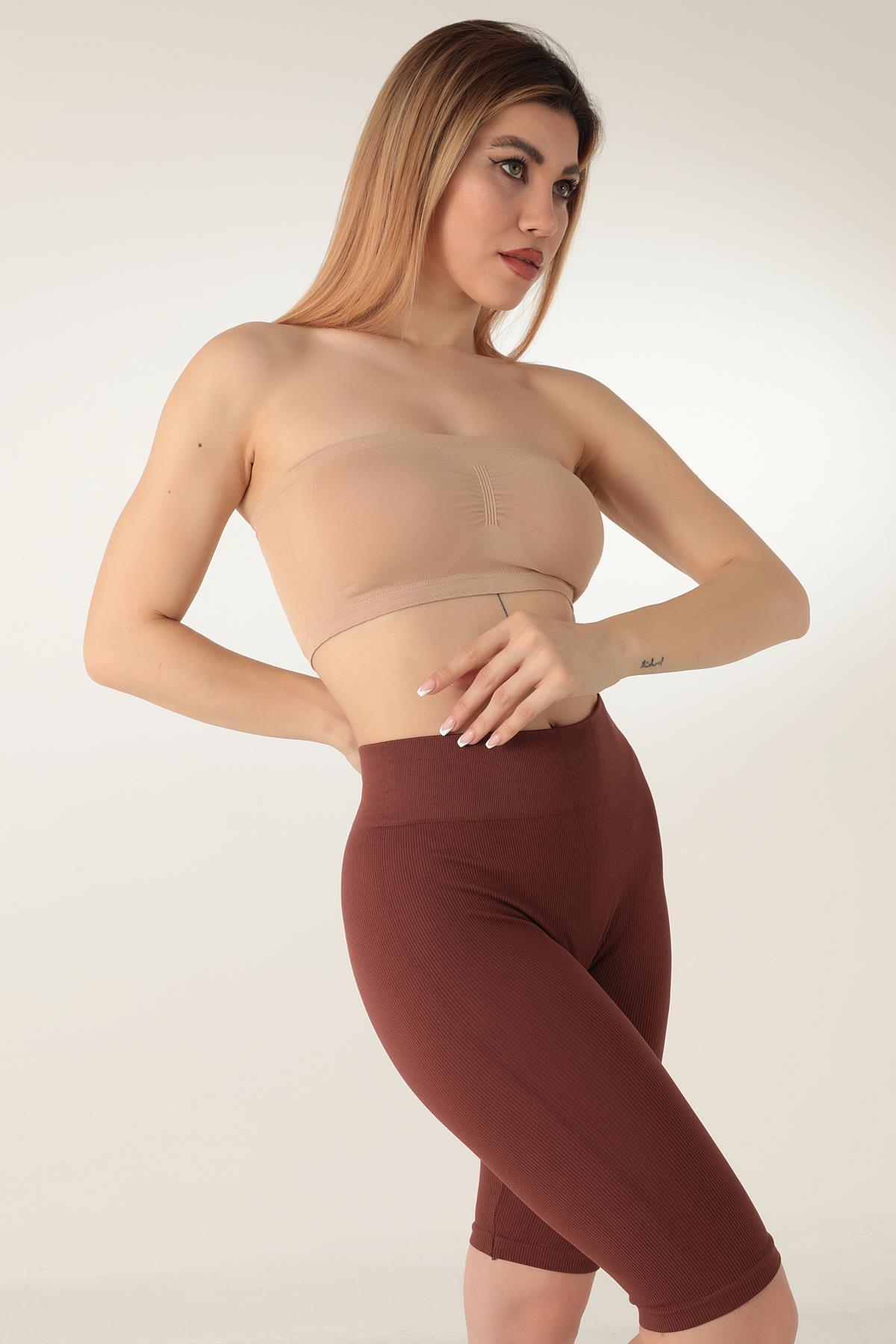 Doremi Seamless Straplez Askısız Pedli Büstiyer görsel 4