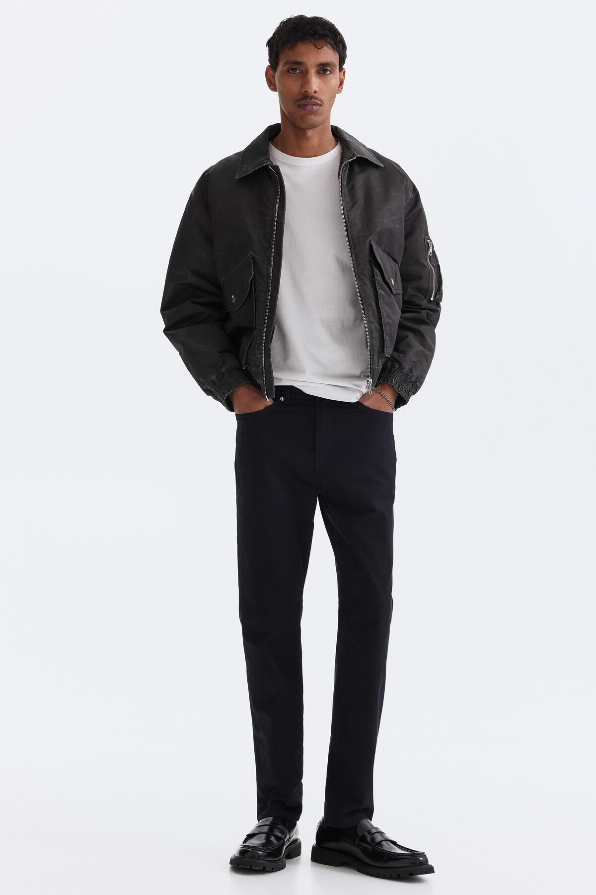 شلوار اسلیم فیت ۵ جیب اچ اند ام شلوار H&M