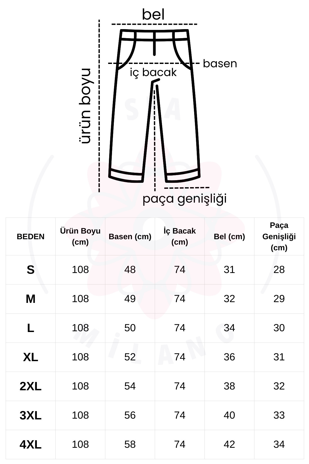 Alos  Kadın Siyah Modal Bol Paça Çımalı Yüksek Bel Yumuşak Dokulu Beli Lastikli Likralı Pantolon - Görsel 4