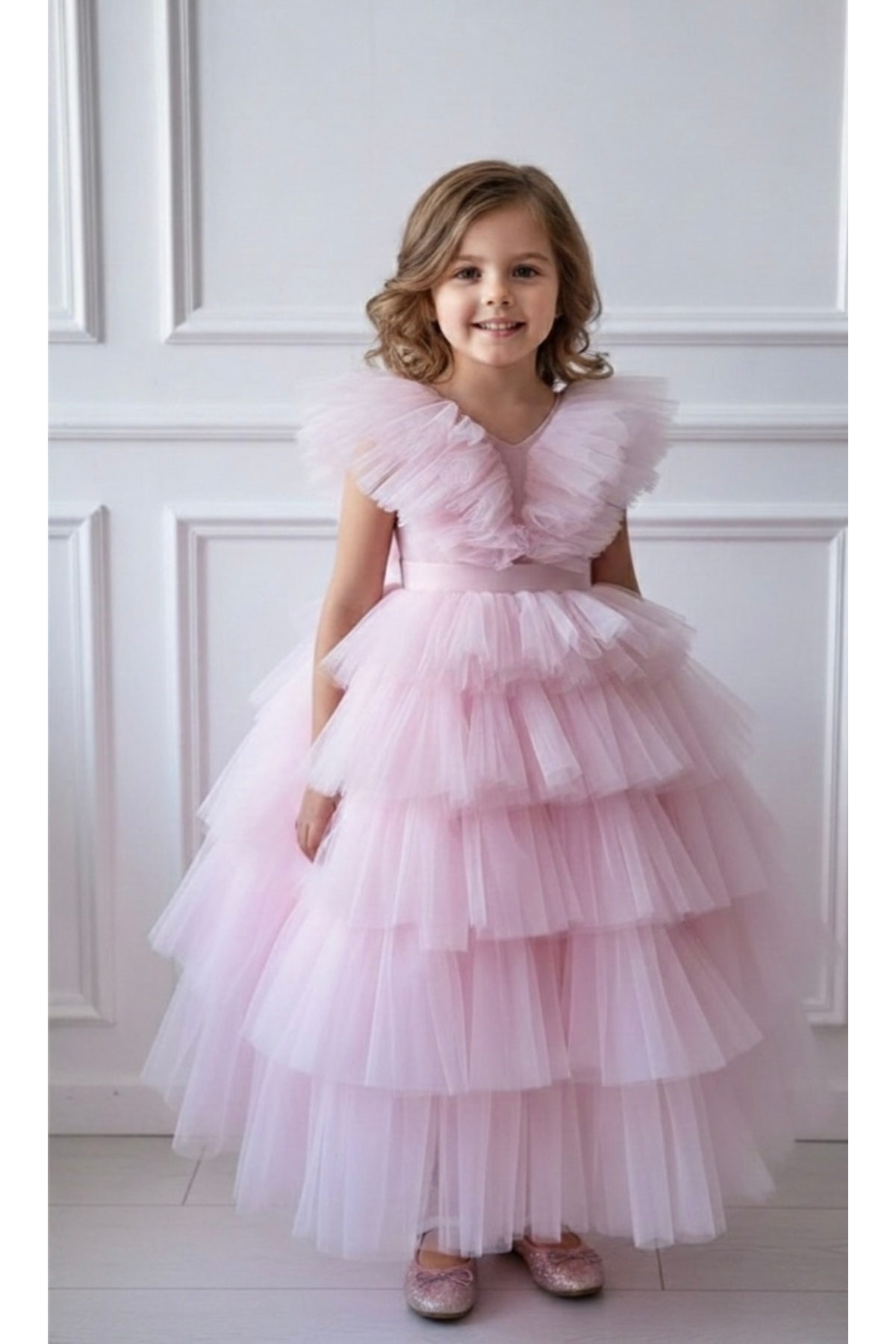 Asel Kids KIZ ÇOCUK TASARIM PARTİ TÜL ELBİSE