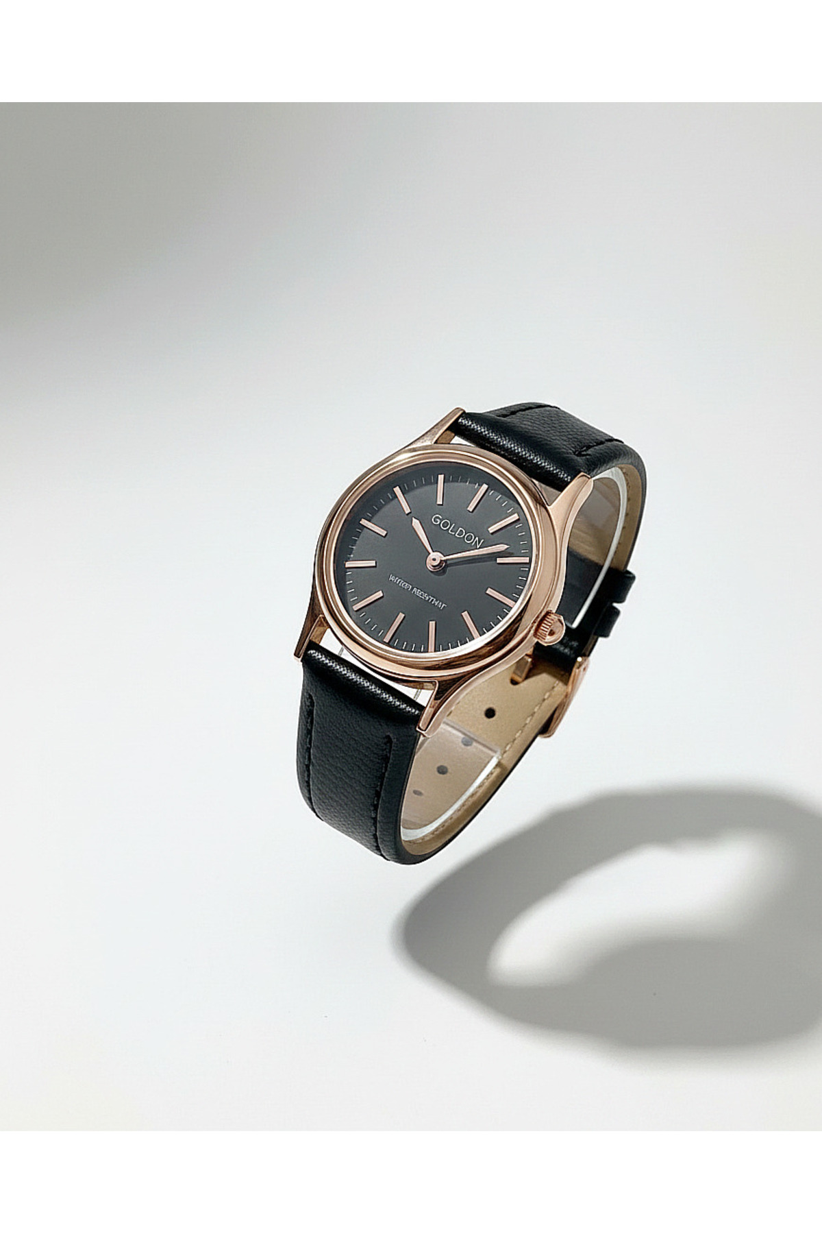 GOLDON  Vintage Stil Deri Kayışlı Kol saati - Görsel 2