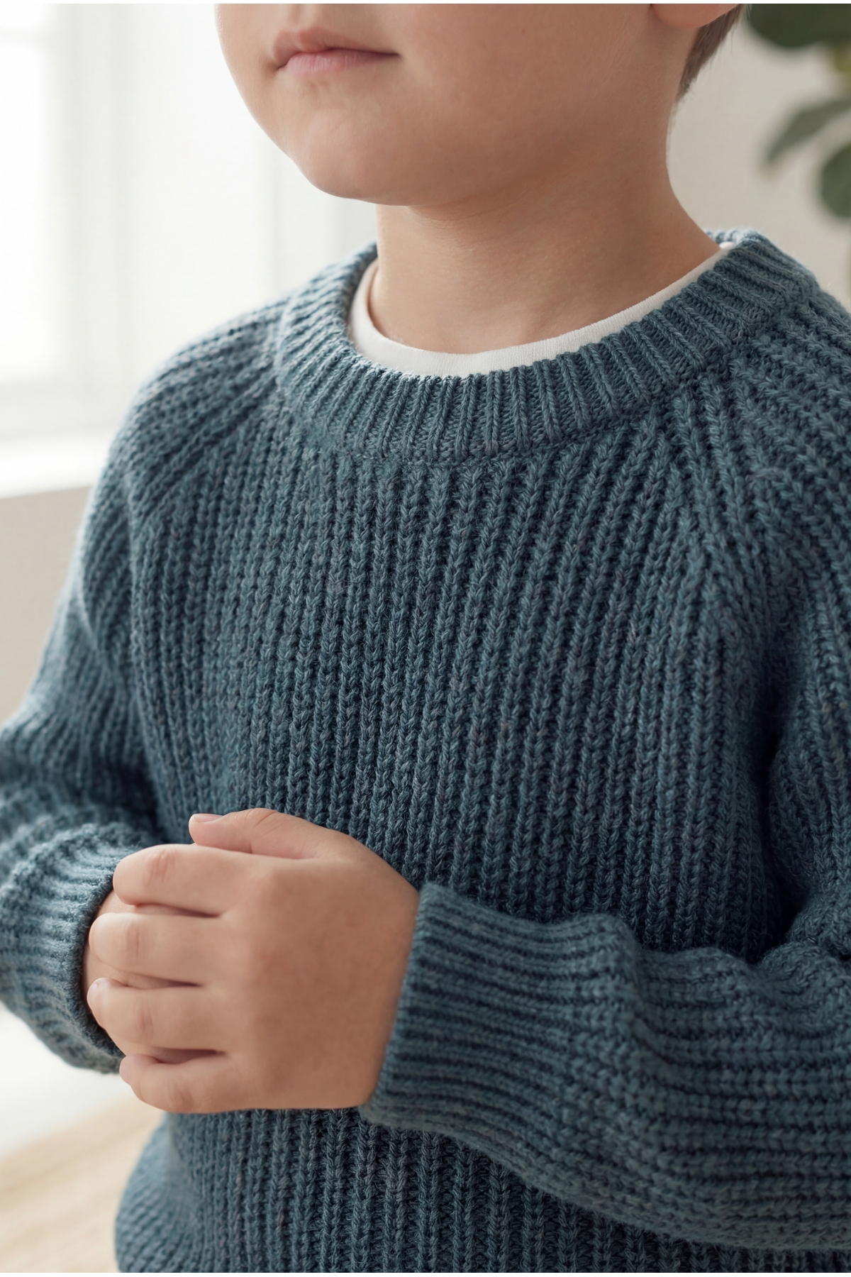 Babily Bebek Çocuk Dikişsiz Premium Triko Kazak Esnek Unisex Yumuşak Kalın fotoğrafı 2 (önizleme)