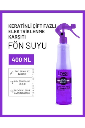 Loyal Isı Koruyucu Fön Suyu Çift Fazlı Elektriklenme Karşıtı Saç Spreyi Keratin
