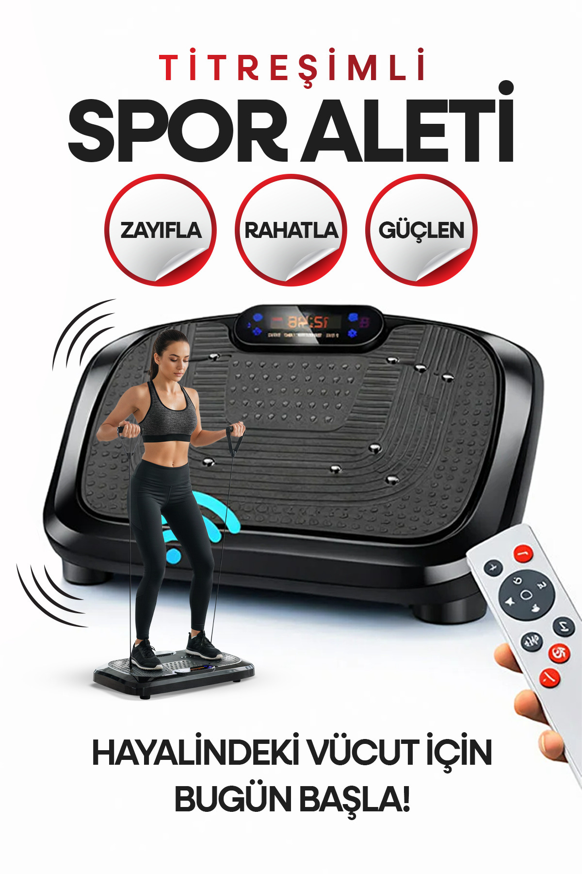 PRODİX Evde Yüksek Titreşimli Spor Aleti – Cilt Sıkılaştırıcı Egzersiz Masaj ...