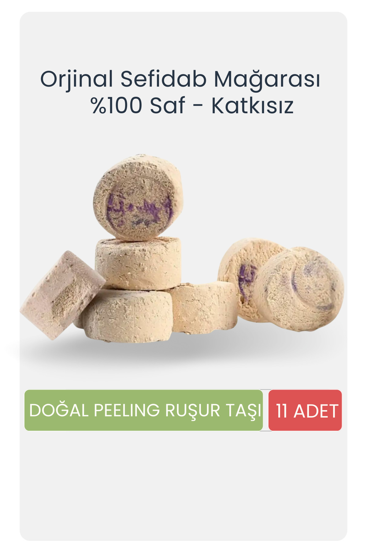 True Touch Geleneksel Ruşur Taşı 11 Adet | Doğal Peeling & Cilt Arındırıcı | Doğal - Katkısız - Karışımsız — RUŞURTAŞI11