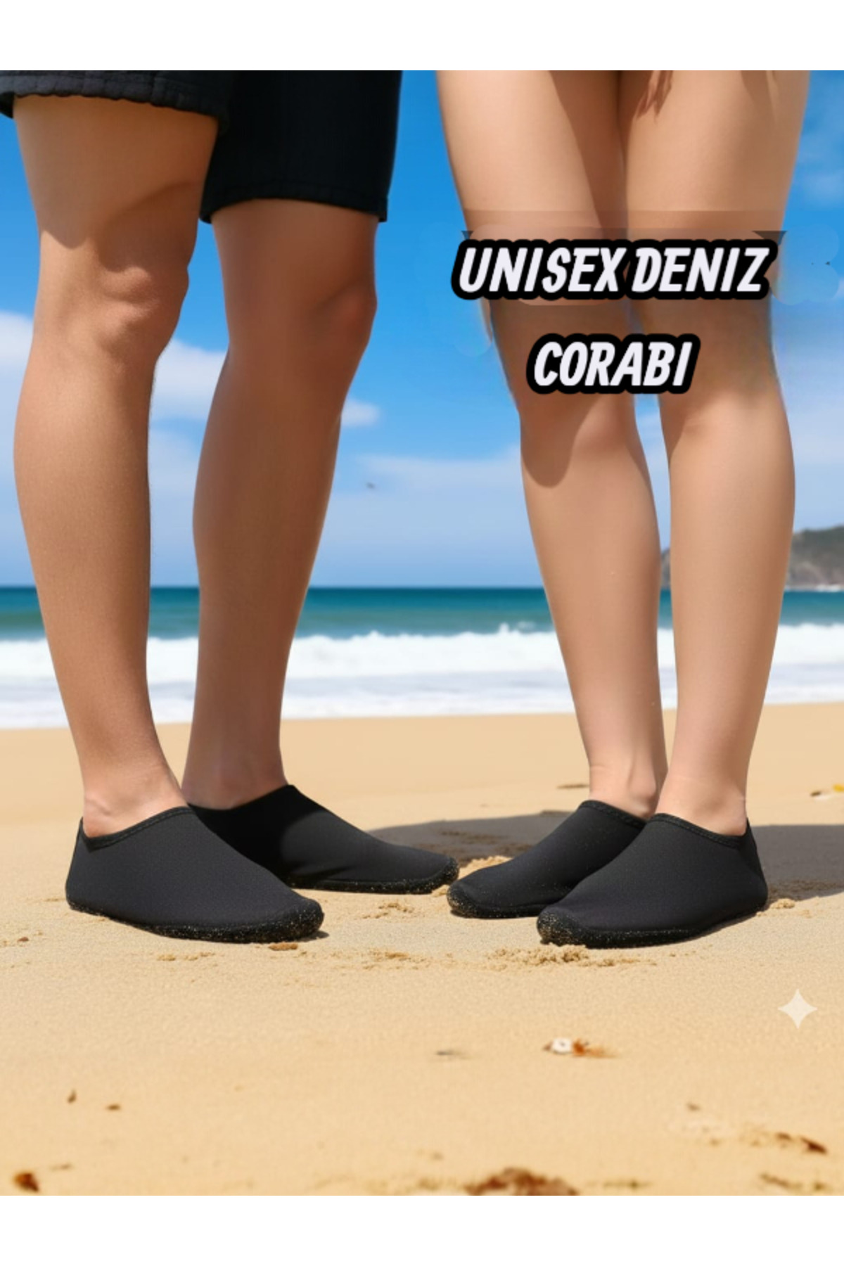 SOSYETEZGAHI Unisex Alt Tabanı Kalın Taşlık Alana Dayanıklı Kaymaz Taban Deniz Plaj ve Yürüyüş Ayakkabısı Patik