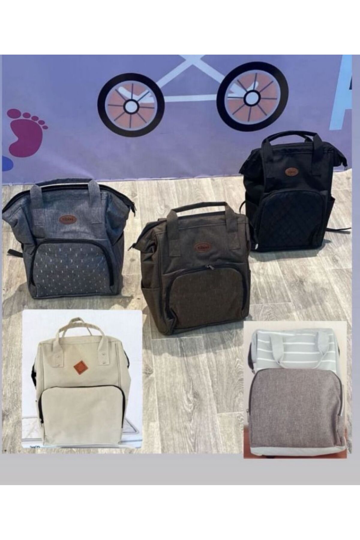 TURHANBEBE 20 Parça Bebek Çeyiz Seti Bebek Arabası Puset Beşik Ana Kucağı Bebek Bakım Çantası 7'Li Tekstil Seti fotoğrafı 5 (önizleme)