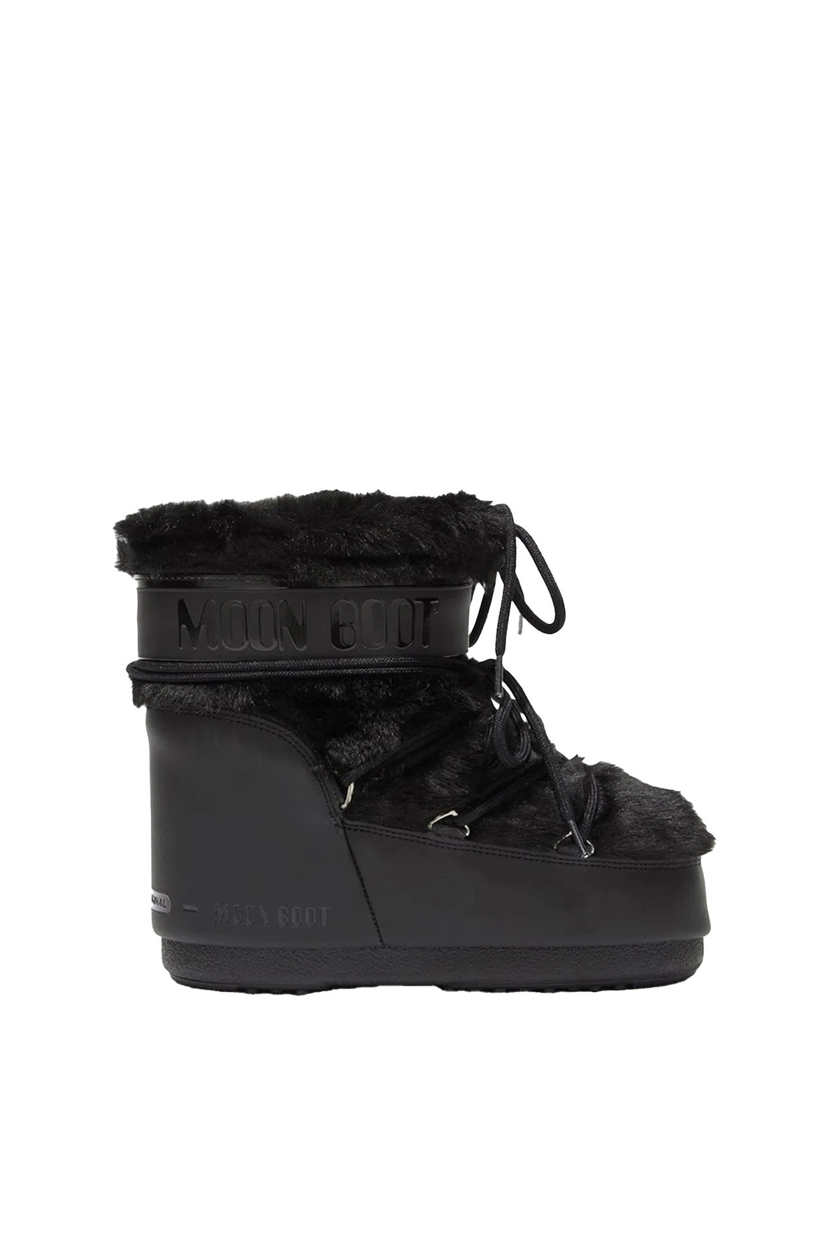 MOON BOOT 80d1409390-n001 Icon Low Faux Fur Kadın Siyah Kar Botu KADIN KAR BOTU